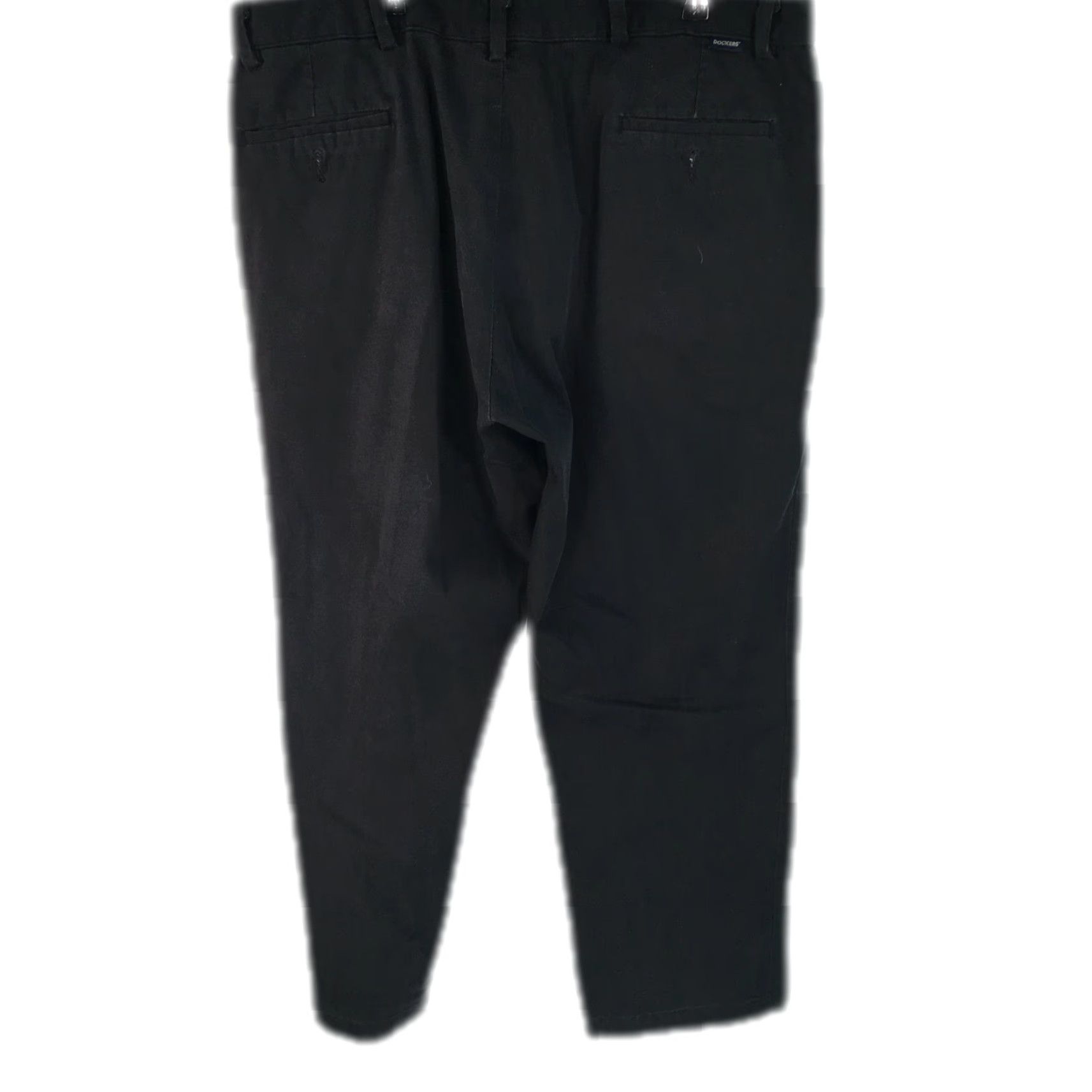 Dockers Dockers Mens Khakis Pants Flat Front Straight Black W40XL30 38 Inch Inseam Regular Rise High Casual Pants Mens Regular Khaki Black 90s? Size US 38 / EU 54 - 2 Thumbnail