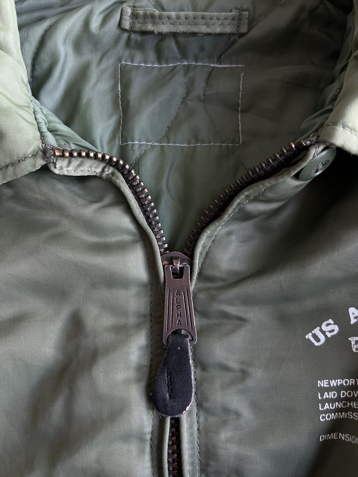 Alpha Industries × Vintage Vintage Alpha Hand Signal US Aircraft Carrier CWU 45 Bomber Size US M / EU 48-50 / 2 - 10 Thumbnail