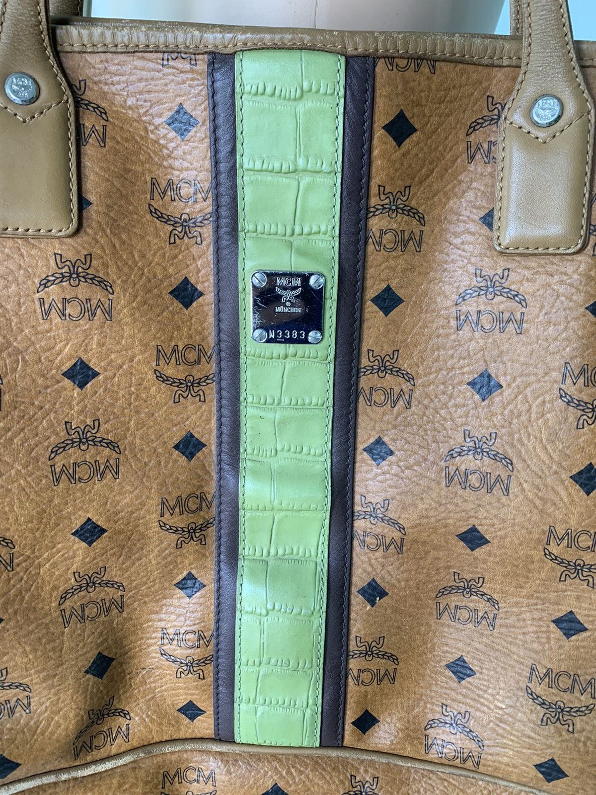 Designer × MCM MCM Cognac Visetos Hobo tote bag Size ONE SIZE - 4 Thumbnail