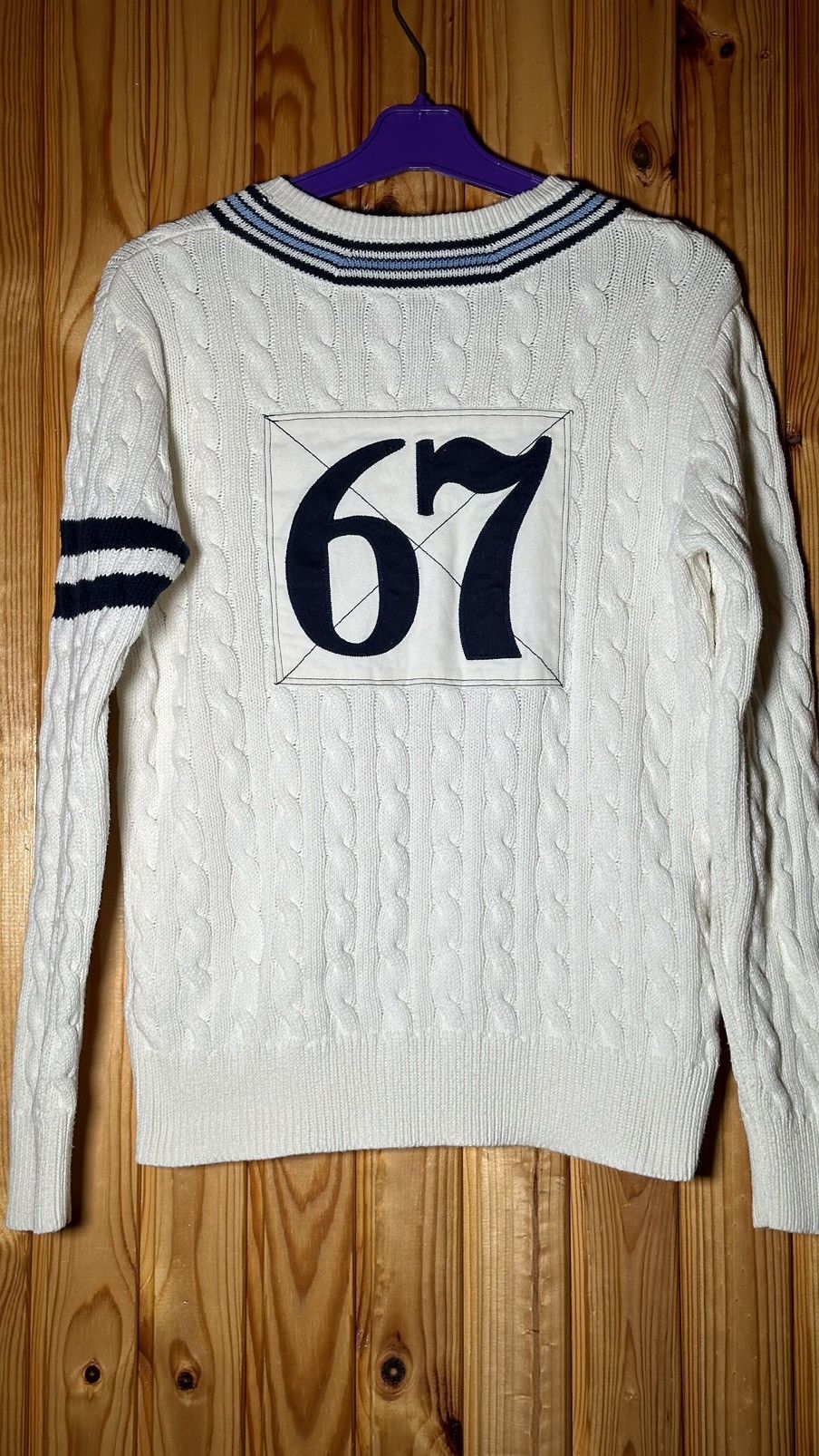 Polo Ralph Lauren × RLX Ralph Lauren × Ralph Lauren POLO RALPH LAUREN Kids BOYS CREAM KNIT CRICKET CARDIGAN🔥🔥 Size US XS / EU 42 / 0 - 13 Thumbnail