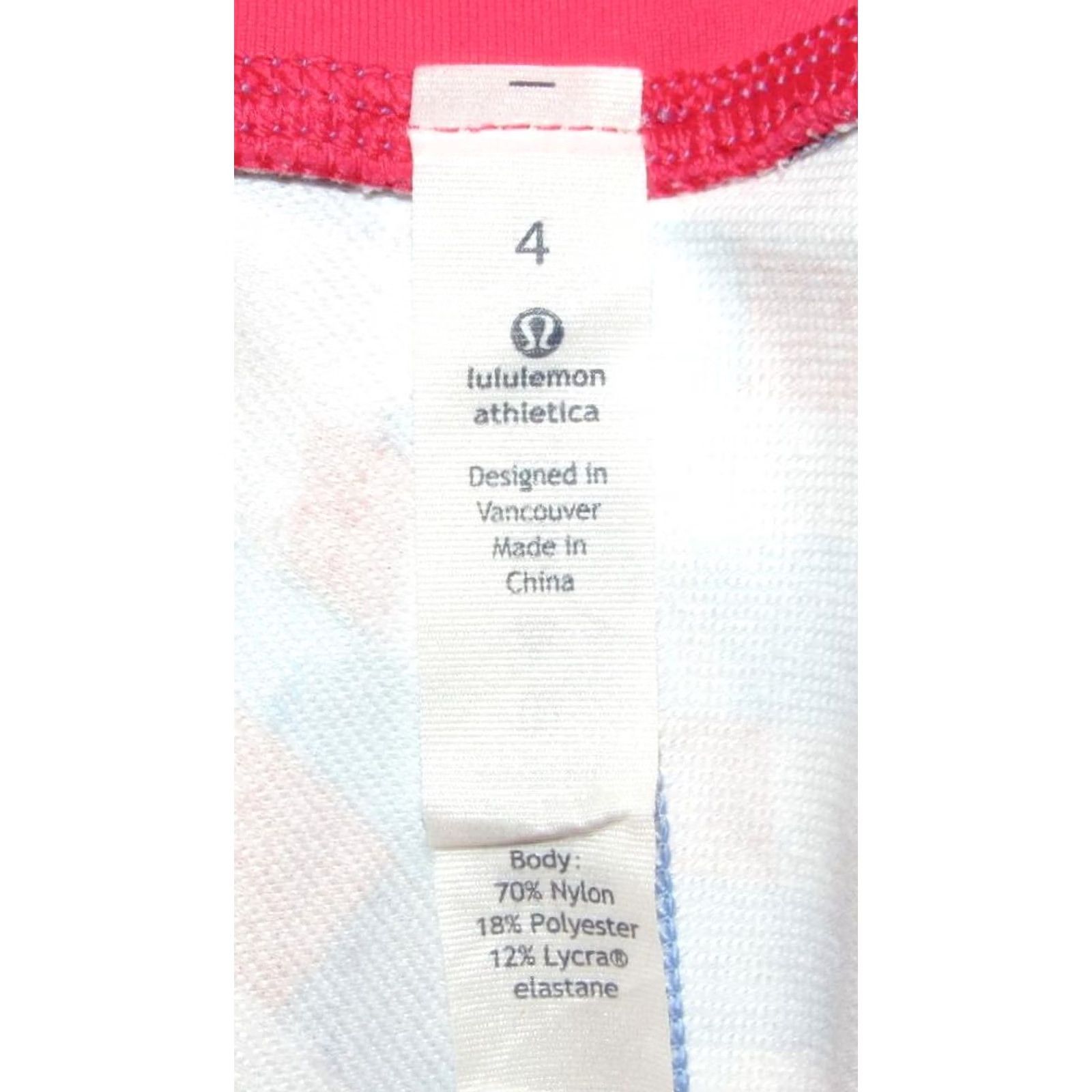 Lululemon VINTAGE LULULEMON White Printed Yoga Pants 4 Size 27" / US 4 / IT 40 - 4 Thumbnail