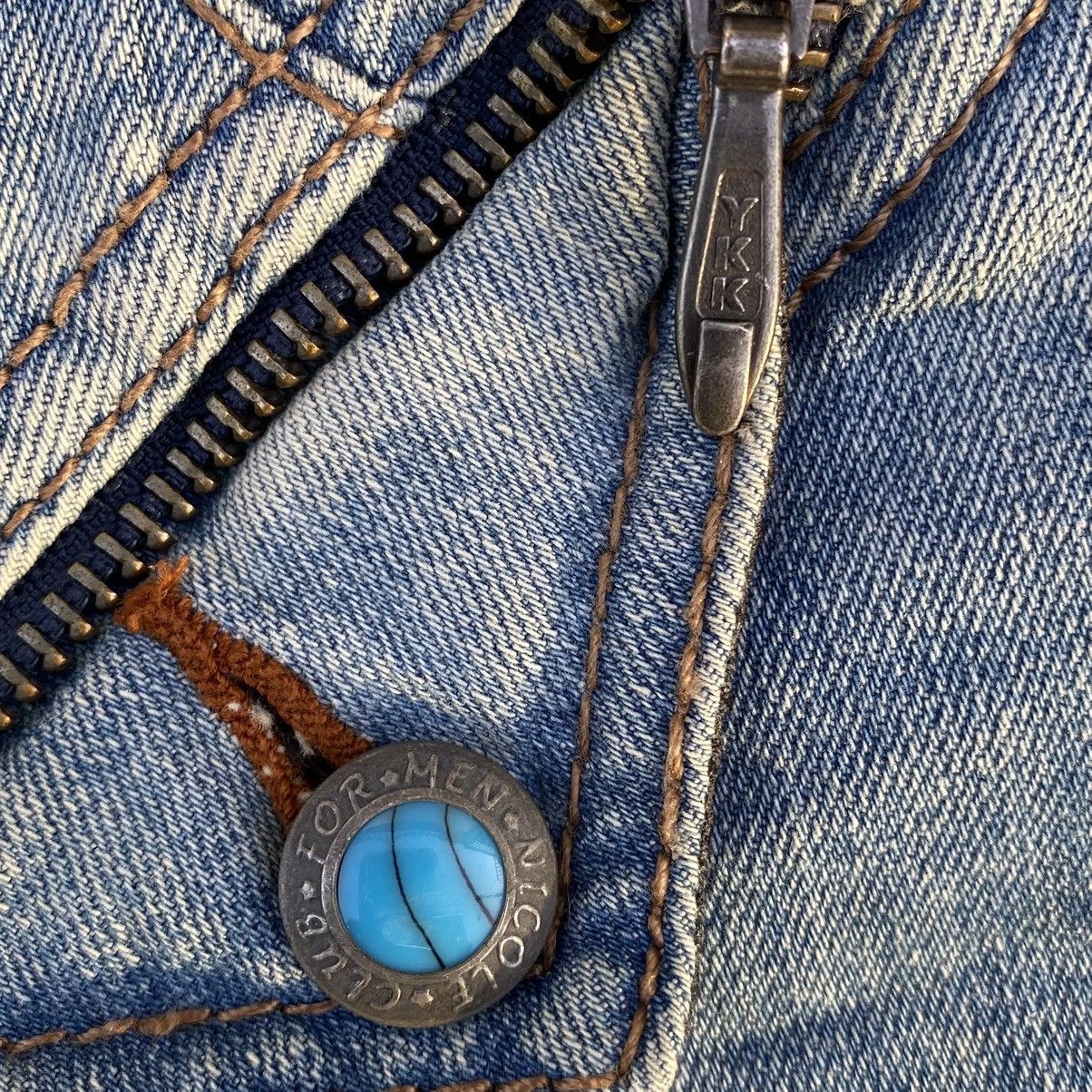 If Six Was Nine × Japanese Brand Flare Nicole Club For Men Blue Stone Zip Denim Jeans Size US 32 / EU 48 - 7 Thumbnail