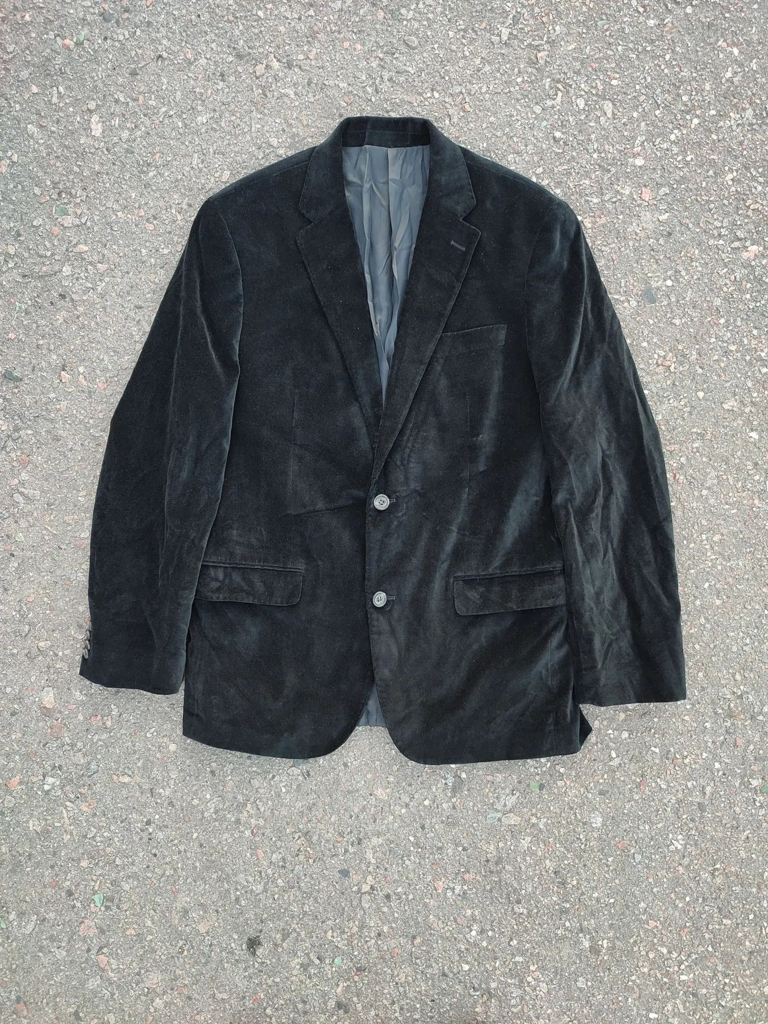 Lauren Ralph Lauren Vintage Lauren Ralph Lauren Velour Slim Blazer Size 50R - 1 Thumbnail