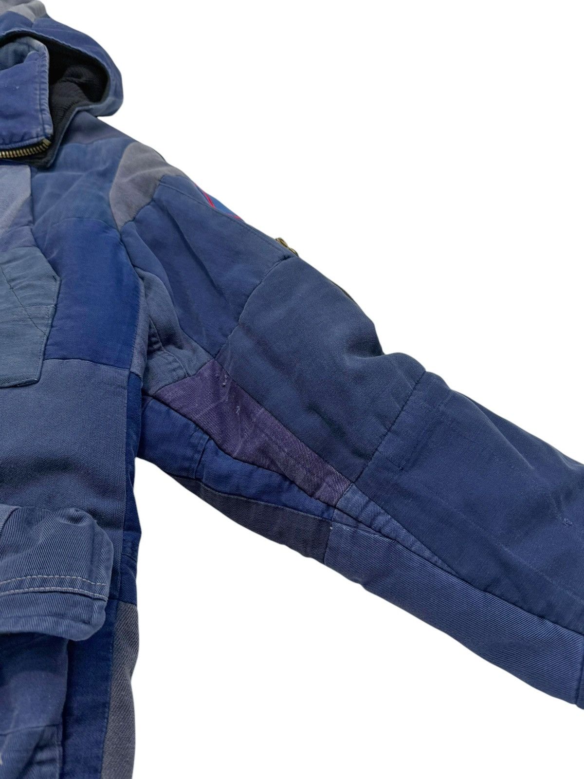 Greg Lauren Showroom Scrap French Workwear Patchwork Puffer Jacket Size US L / EU 52-54 / 3 - 10 Thumbnail