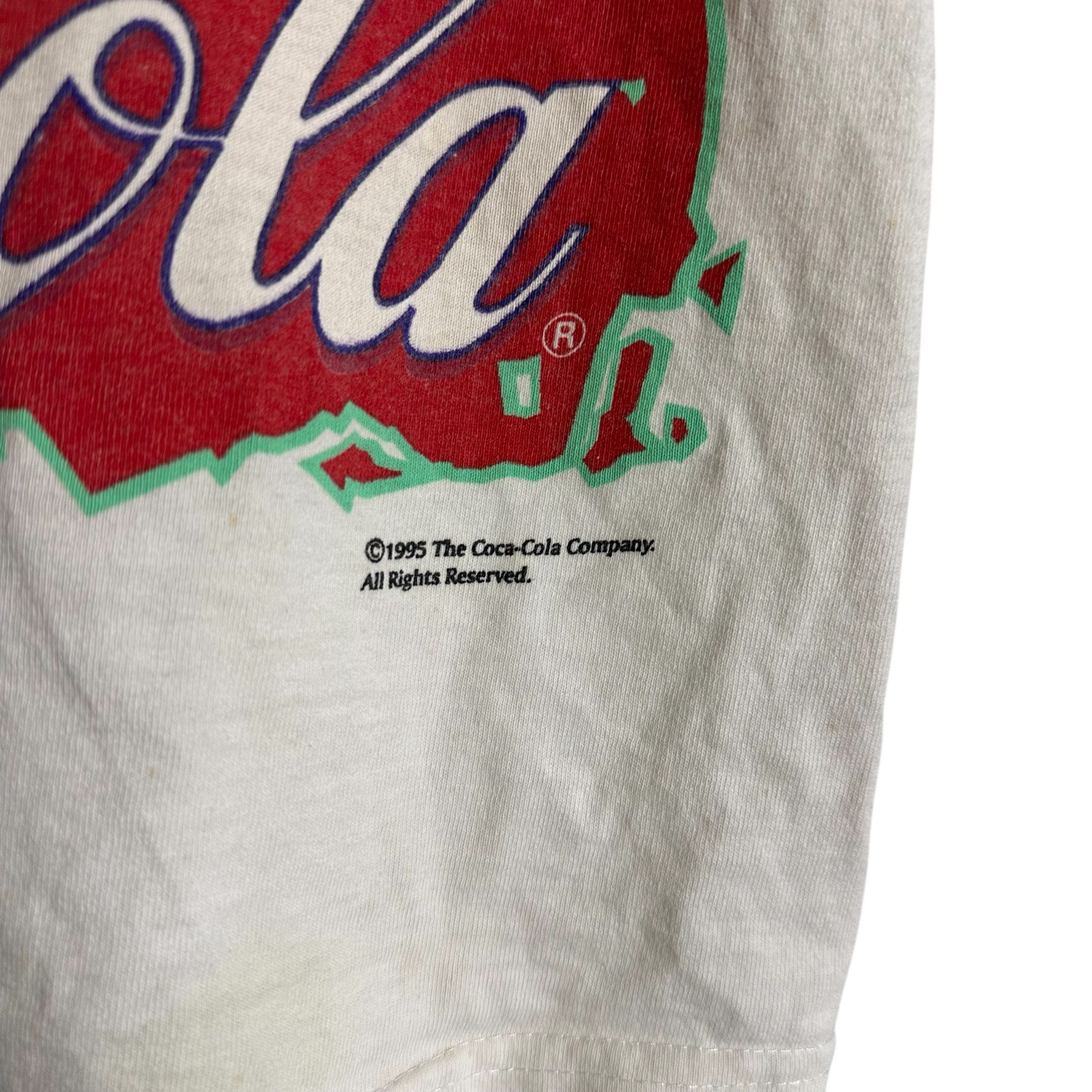 Coca Cola 🔥RARE🔥Vintage Coke Coca Cola Sun Drinking Promo T-shirt Size US M / EU 48-50 / 2 - 3 Thumbnail