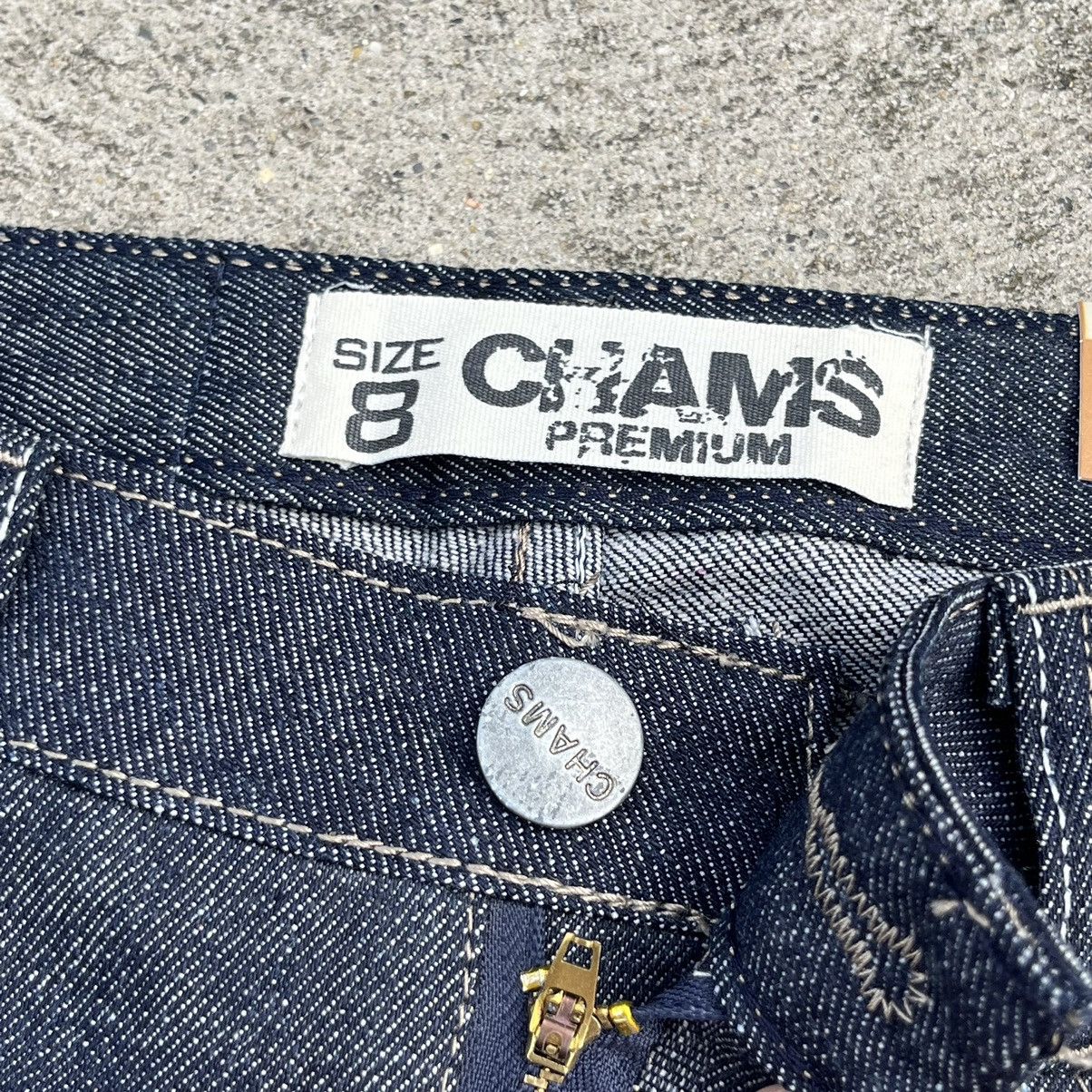 Affliction × JNCO × Vintage NEW Crazy Vintage Y2K Chams Premium Baggy Denim Shorts Size US 26 / EU 42 - 7 Thumbnail