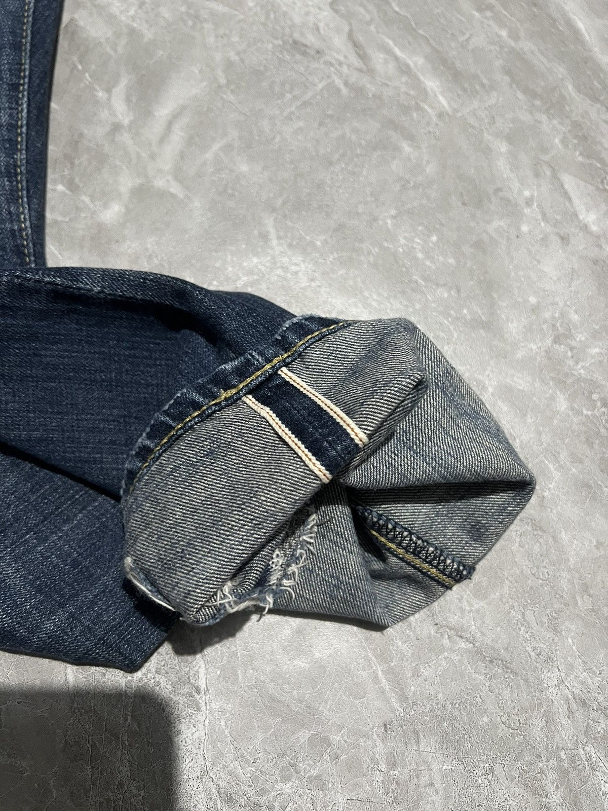 Original Fake Kaws x Original Fake S/S 11 Distressed Selvedge Jeans Size US 34 / EU 50 - 8 Thumbnail