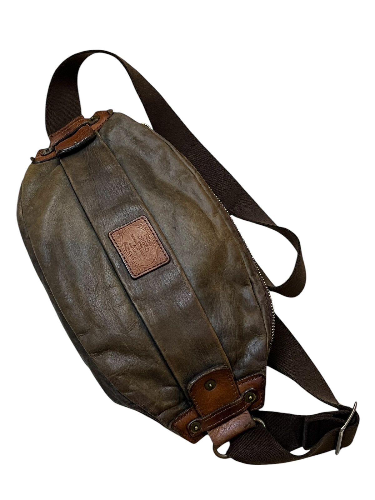 Genuine Leather VINTAGE CREED JAPAN PATINA LEATHER CHEST BAG Size ONE SIZE - 2 Thumbnail