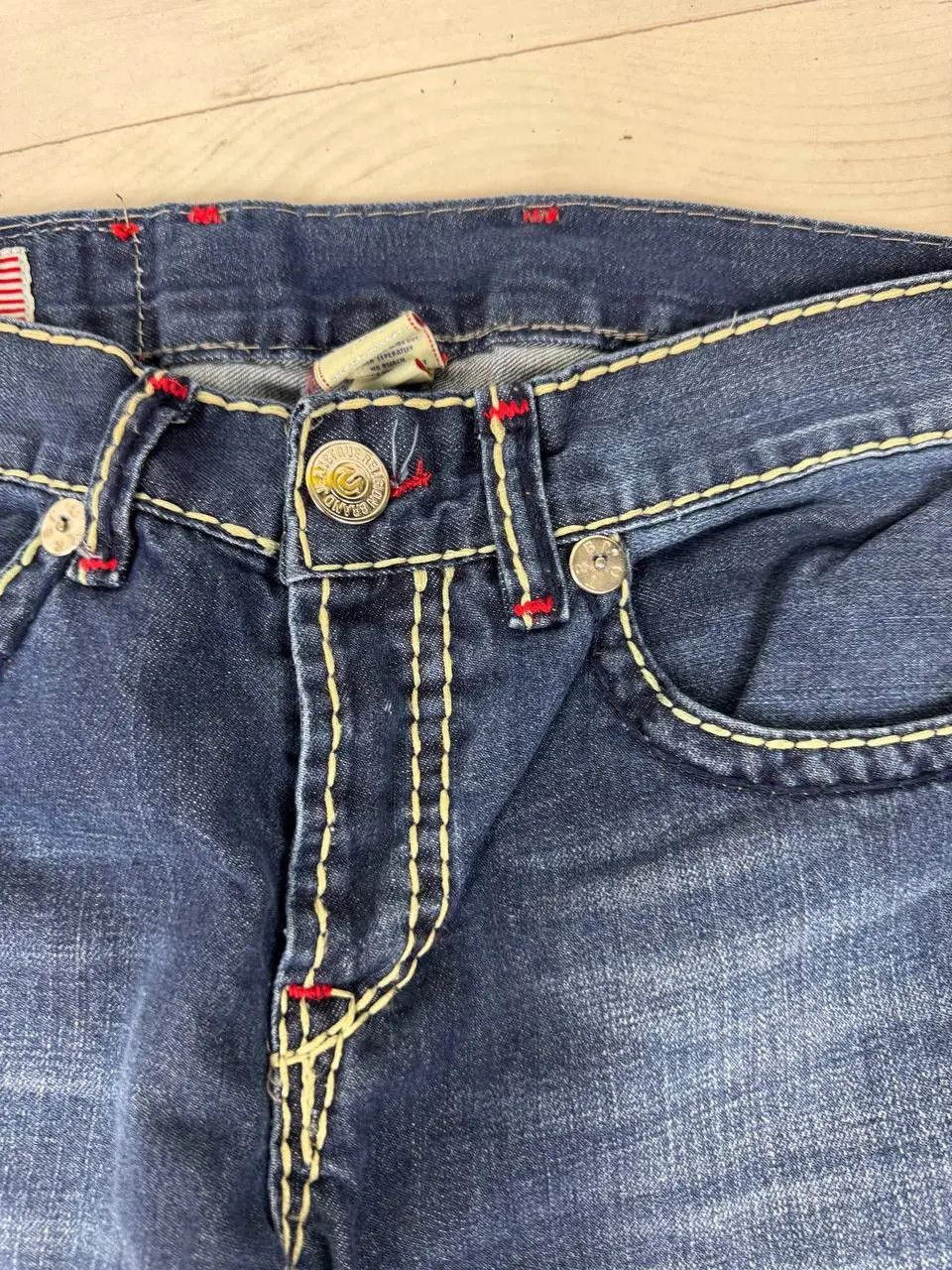 True Religion Vintage True Religion Denim Baggy Jeans 90s Y2K Size US 33 - 6 Thumbnail