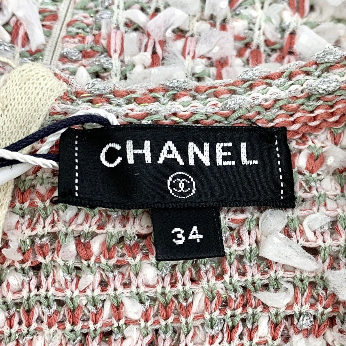 Chanel Chanel Round Neck Short Sleeve Tweed Knitted Dress K26WX Size XXS / US 00 / IT 34 - 5 Thumbnail
