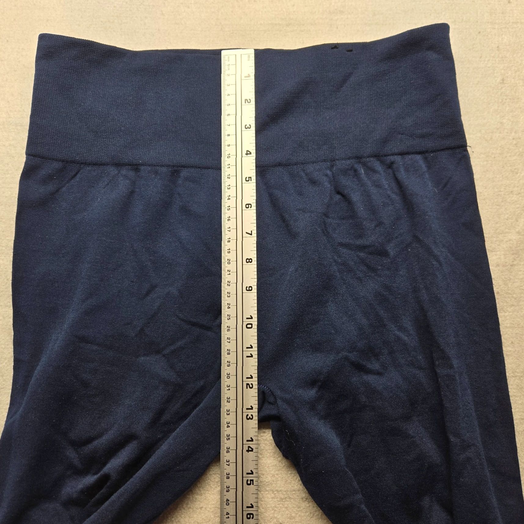 Vintage New Directions Navy Blue Legging Elastic Waist Stretch Polyester Solid Women's 1X Pants 1X Plus Blues Navy Skintight Jegging Modern - Mens? Size 40" / US 18 - 4 Thumbnail