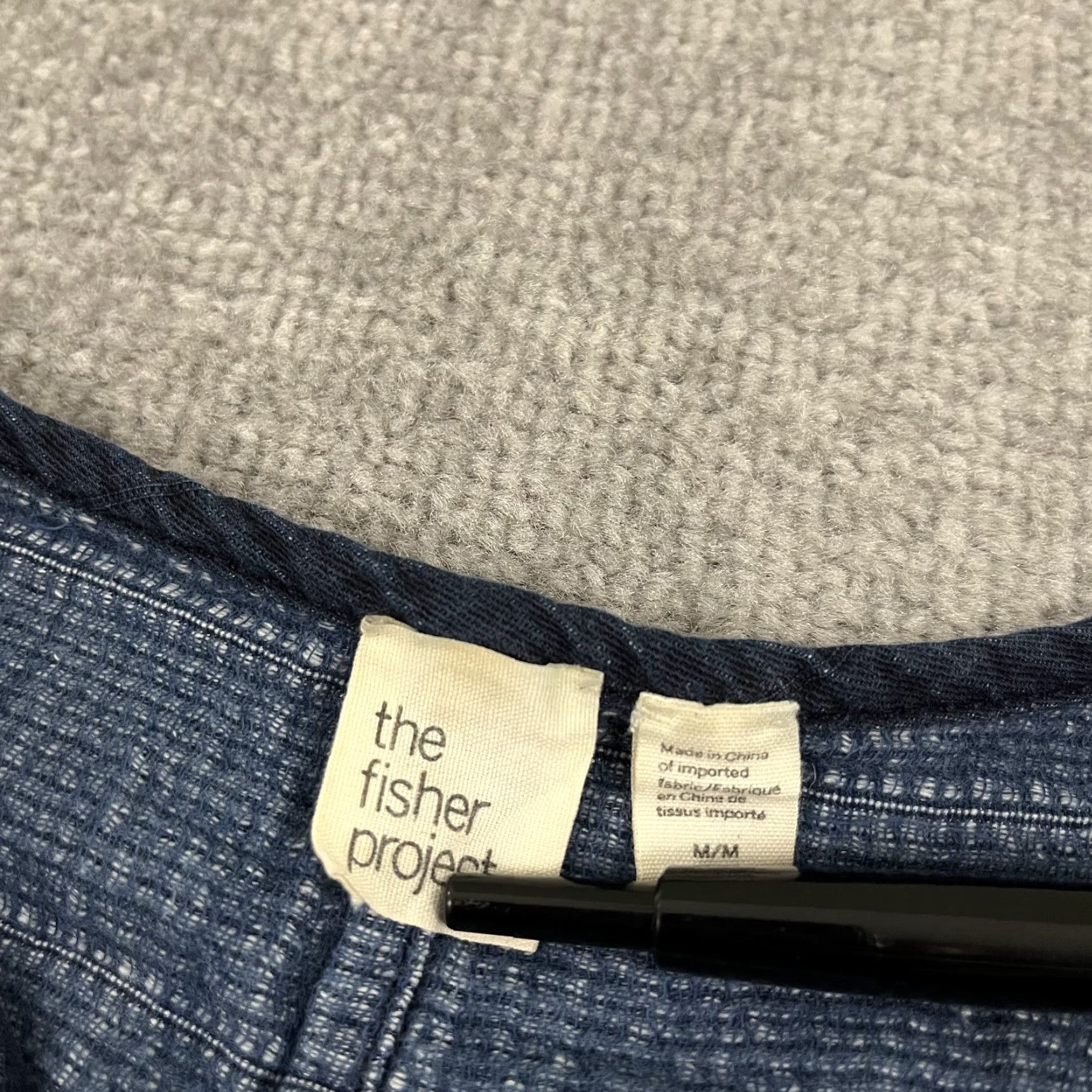 Eileen Fisher Eileen Fisher Womens Medium Blue Open Front Jacket Pockets Casual Regular Fit Size M / US 6-8 / IT 42-44 - 2 Thumbnail