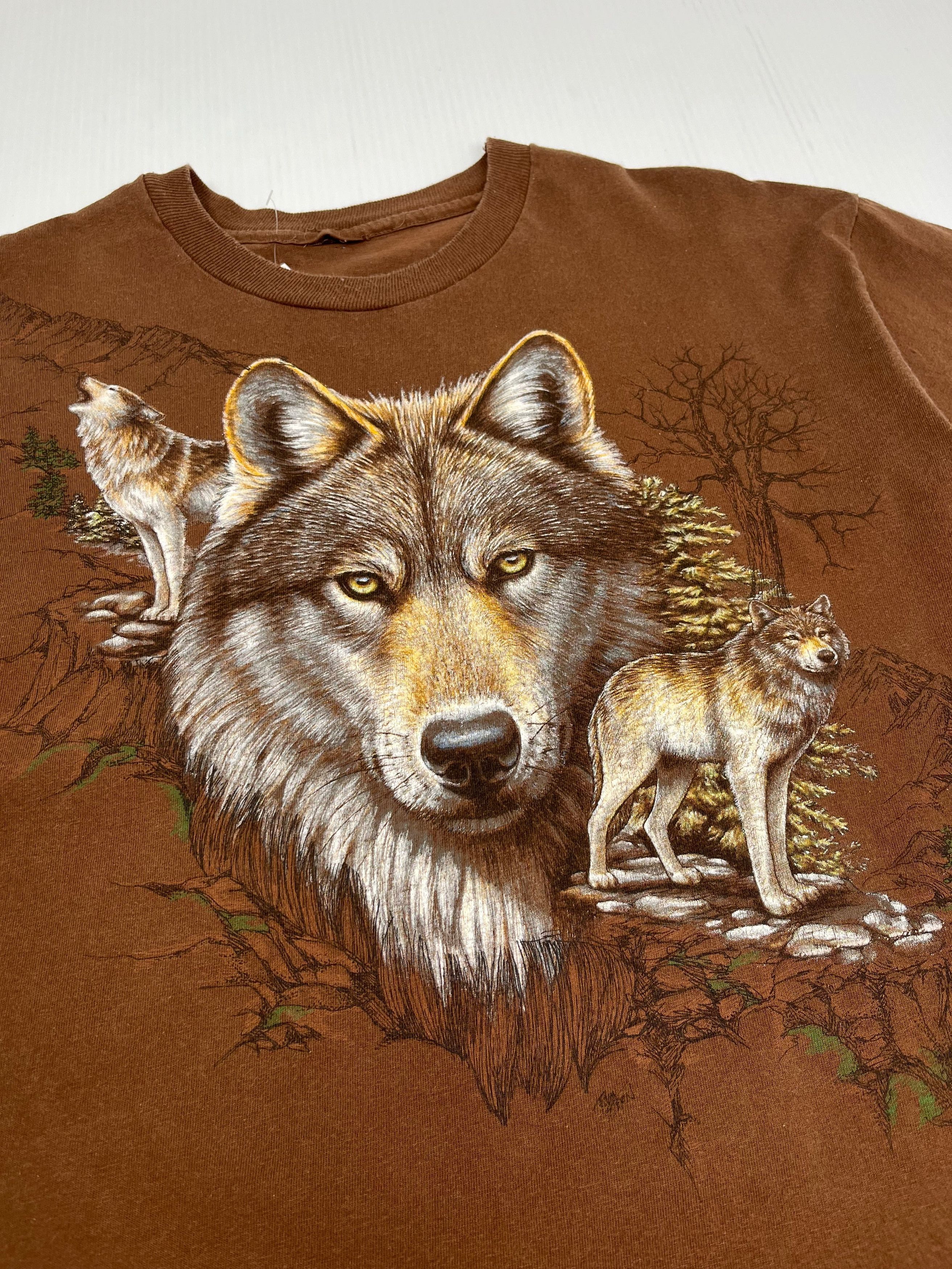 Vintage Vintage Wolf Graphic Tee XL Size US XL / EU 56 / 4 - 2 Thumbnail