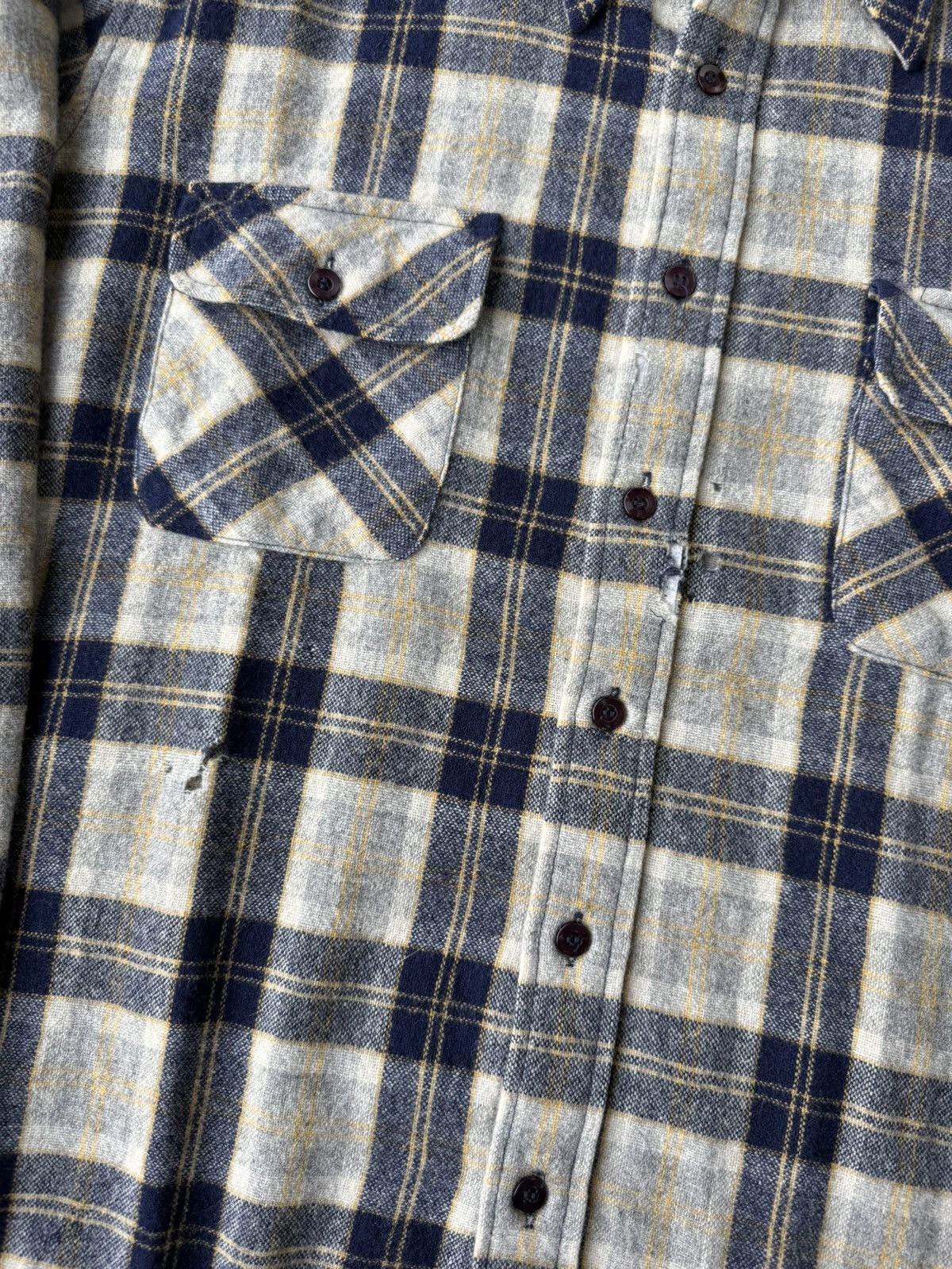 Japanese Brand × Vintage Vintage 80’s Plaid Wool Flannel Size US L / EU 52-54 / 3 - 5 Thumbnail