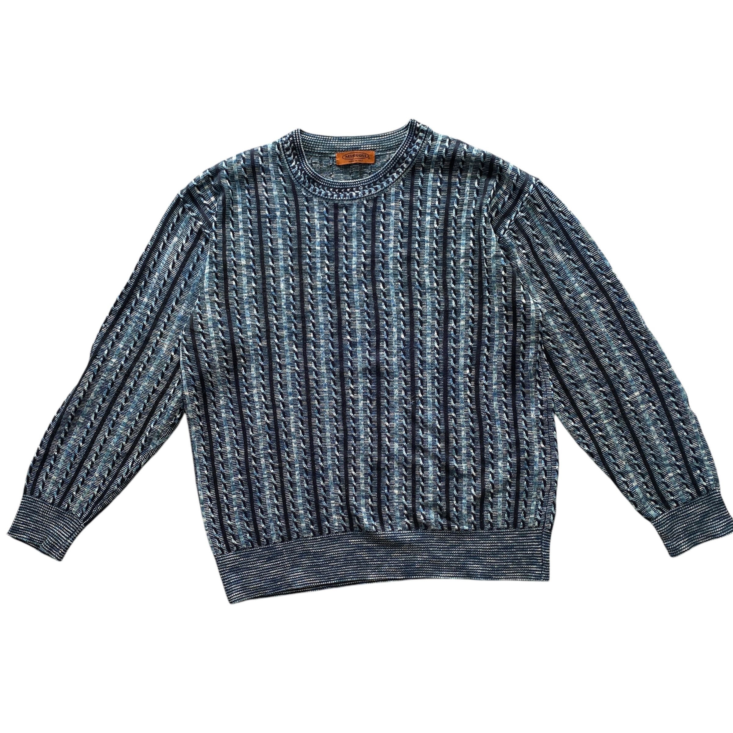 Missoni Vintage Missoni Cable Knit Knitted Pullover Sweater Size US M / EU 48-50 / 2 - 1 Thumbnail