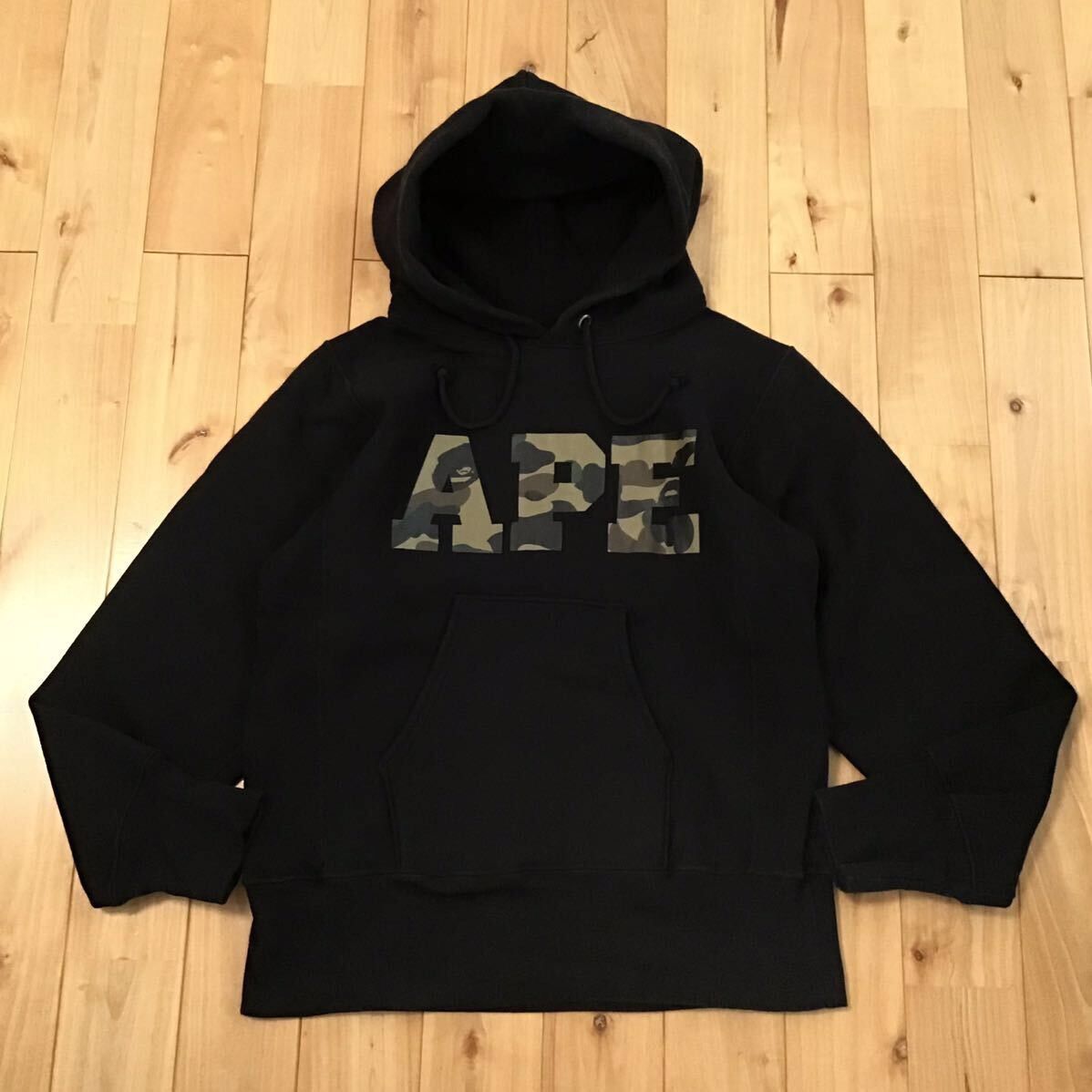 Bape × Champion CHAMPION × BAPE camo Reverse Weave pullover hoodie APE Size US M / EU 48-50 / 2 - 2 Thumbnail