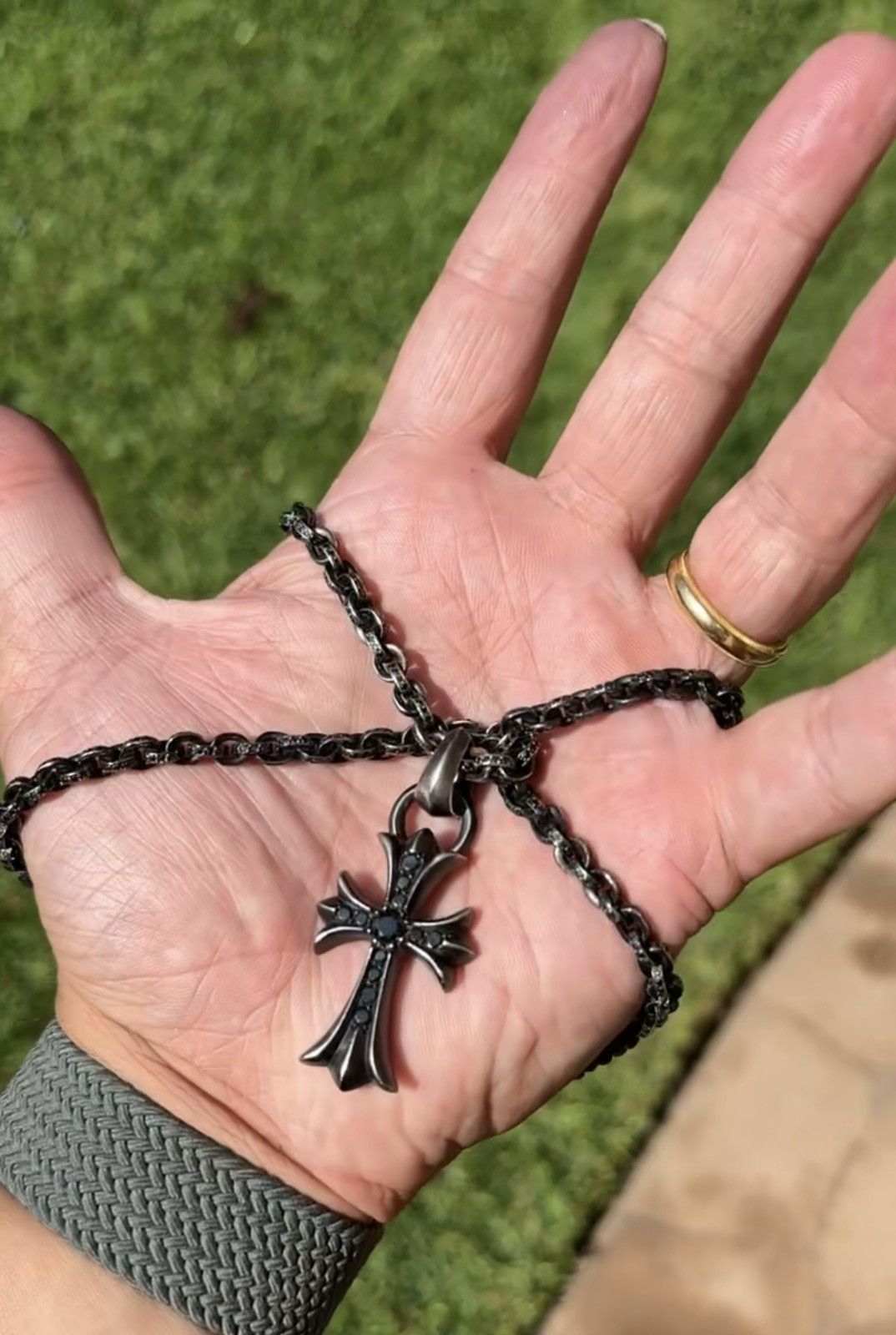 Chrome Hearts Paper Chain Cross | Grailed