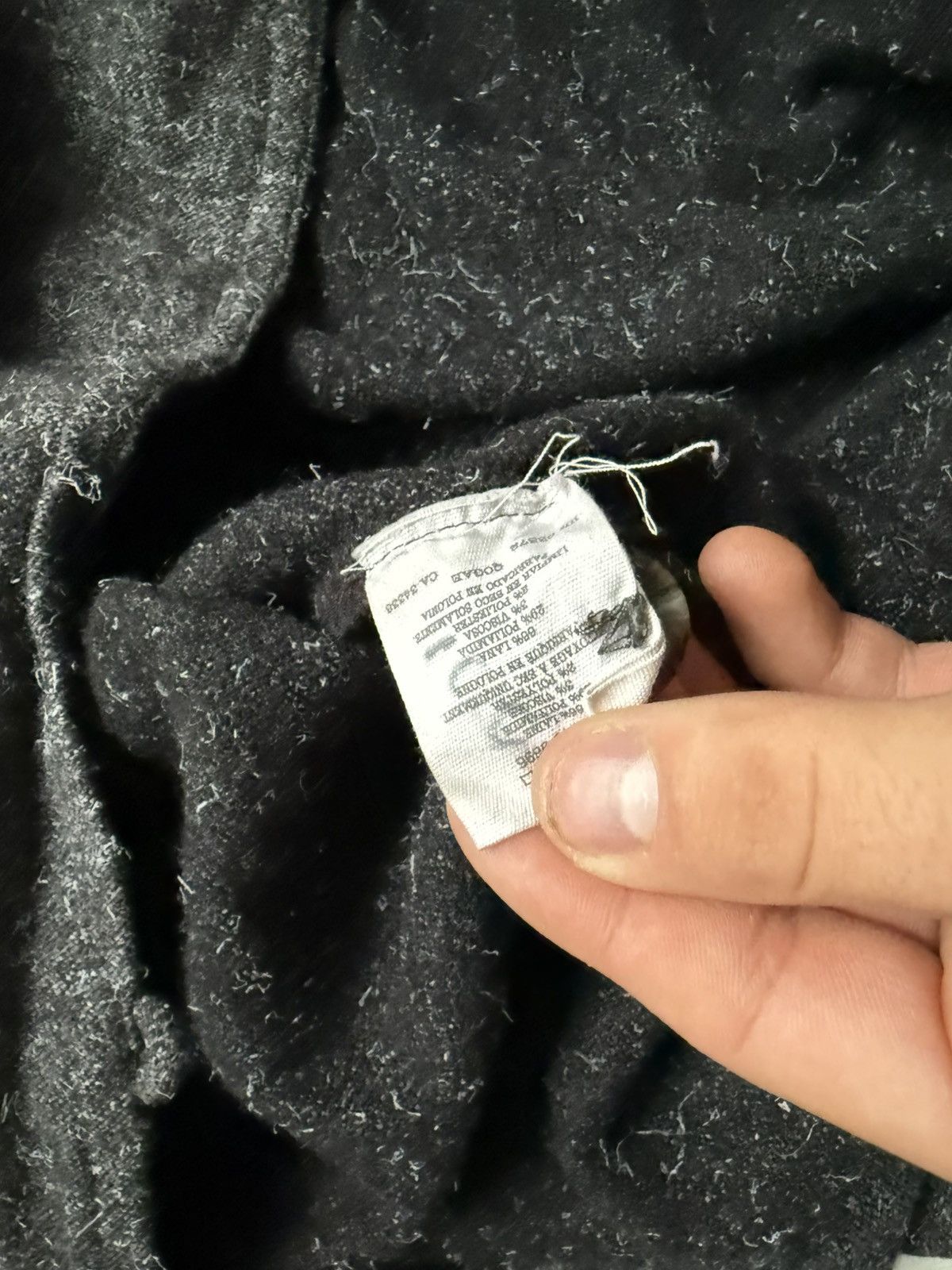 Designer × YMC You Must Create YMC Randy Poncho Charcoal Wool Blend Size US M / EU 48-50 / 2 - 5 Thumbnail