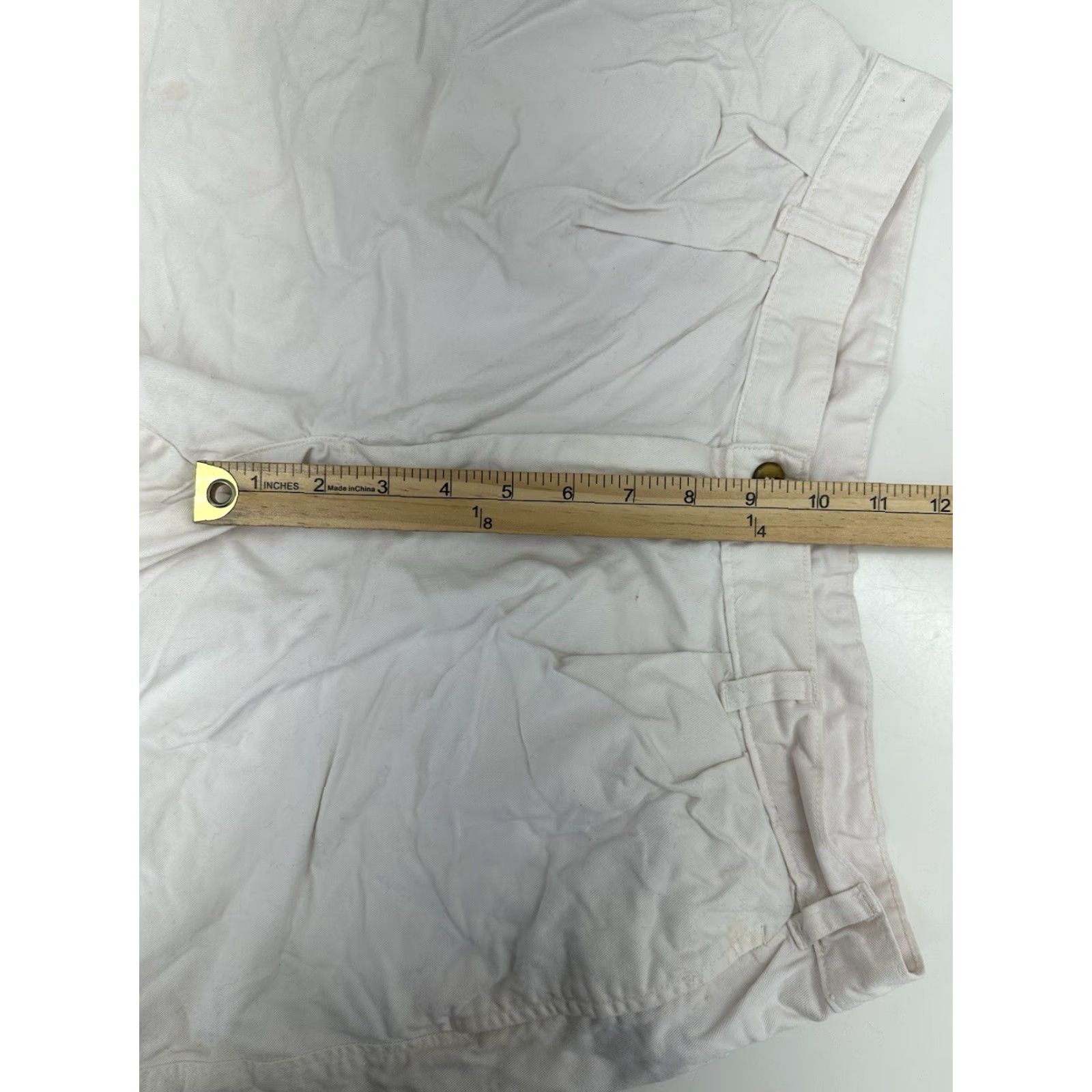 Vintage VINTAGE J.H. Breaker Mens Shorts Chino Pleated White Size 35 Casual 80s 90s American Beach Dad Classic Mens Shorts Size US 35 - 7 Thumbnail
