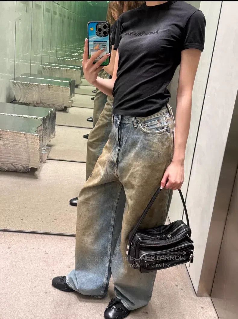 Acne Studios Acne Studios Penicillin Vintage Mud-Dyed Wide Leg Dirty Je Size 40" / US 18 - 6 Thumbnail