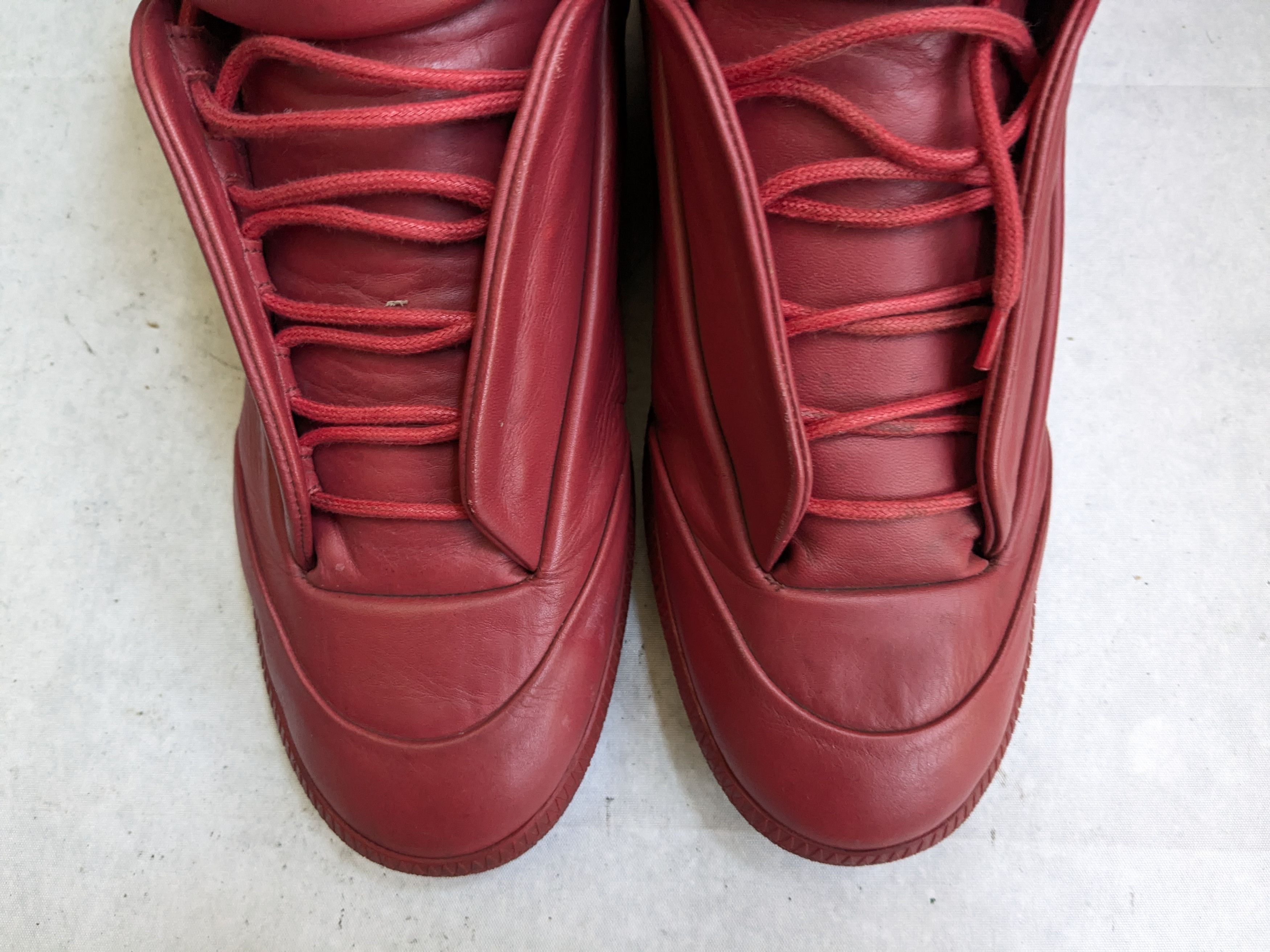 Maison Margiela Maison Margiela Future Navy Blue 14 47 Leather High Tops Size US 12 / EU 45 - 4 Thumbnail
