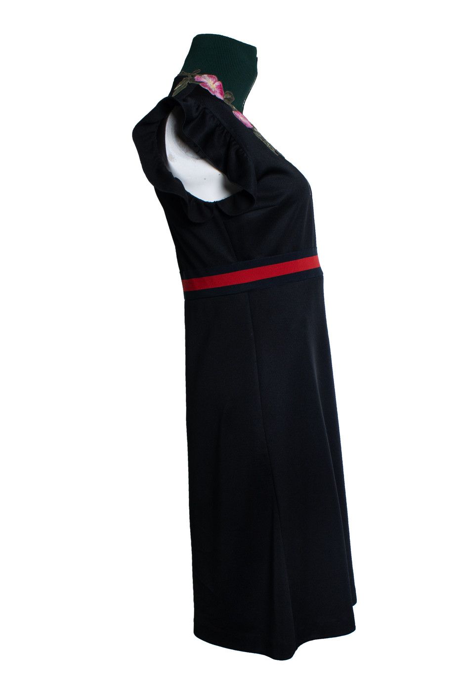 Gucci Gucci, black technical jersey floral turtle neck dress Size M / US 6-8 / IT 42-44 - 5 Thumbnail