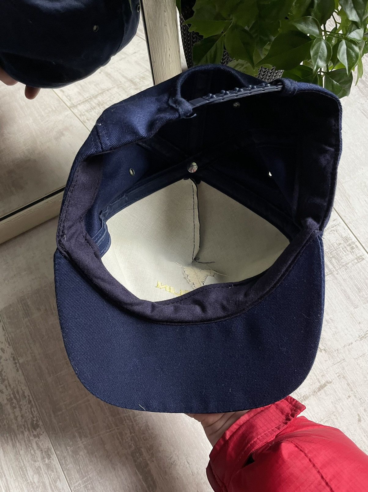 Japanese Brand × Vintage Michelin 90’s RARE Hat Cap Racing Vintage Y2K Blue Size ONE SIZE - 9 Thumbnail