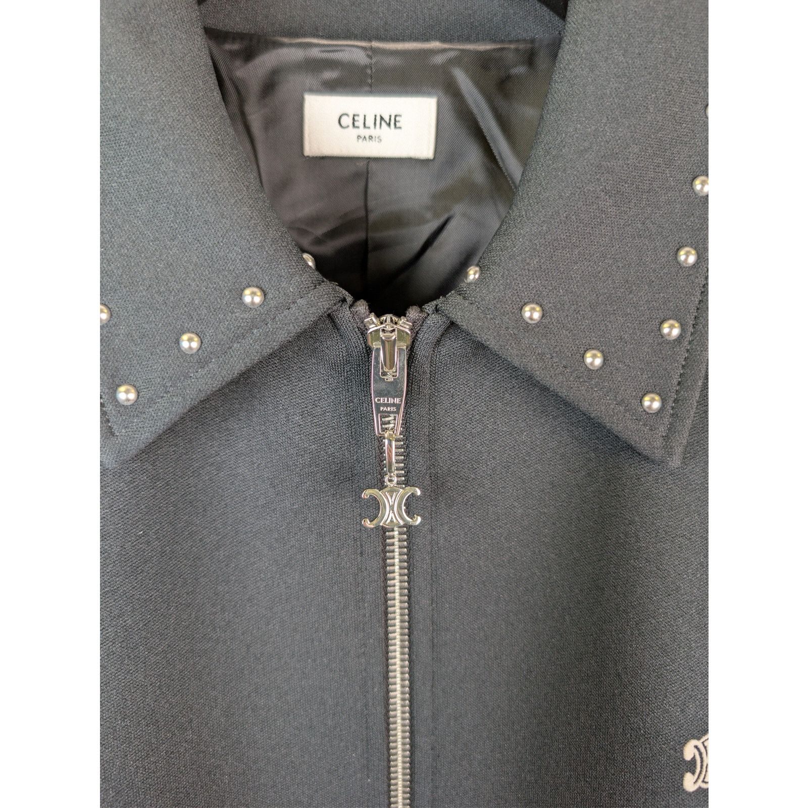 Celine o1rshd1 Relaxed Studded Jacket in Black Size US XL / EU 56 / 4 - 7 Thumbnail
