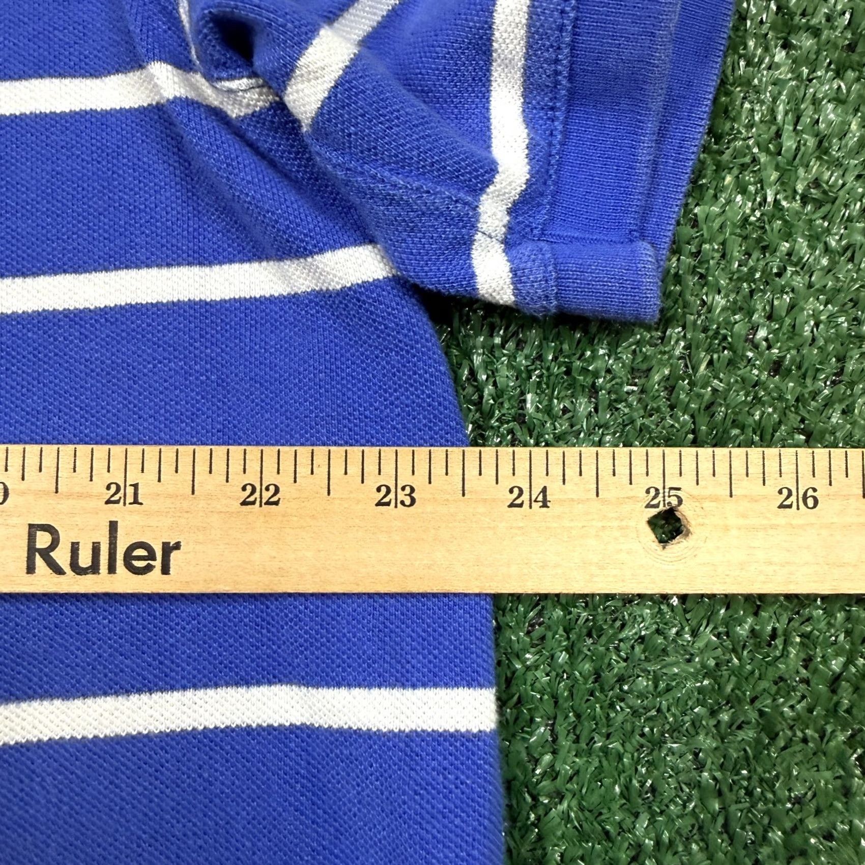 Puma Puma X Ami Polo Shirt Men L Blue Striped Short Sleeve Sportswear Casual Golf Polo Shirt Mens Size US L / EU 52-54 / 3 - 6 Thumbnail