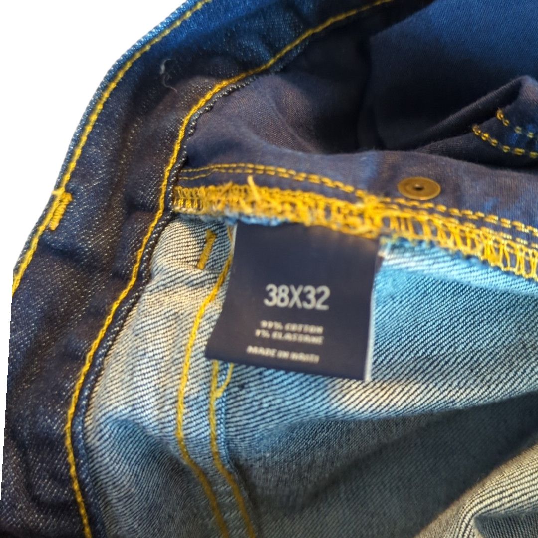 Hart Schaffner Marx HART SCHAFFNER MARX Dark Straight Leg Jeans Men's 38 x 32 Size US 38 / EU 54 - 8 Thumbnail