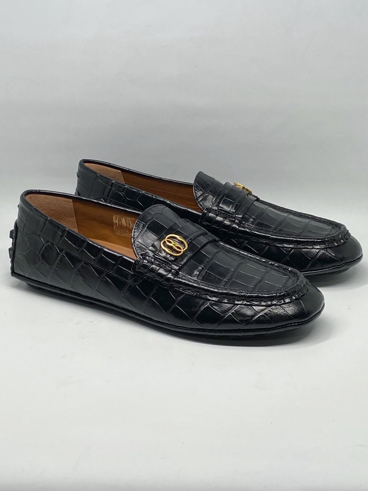 Bally Bally Keeper Croc-Embossed Leather Driving Loafers size 8.5 Size US 8.5 / EU 41-42 - 4 Thumbnail