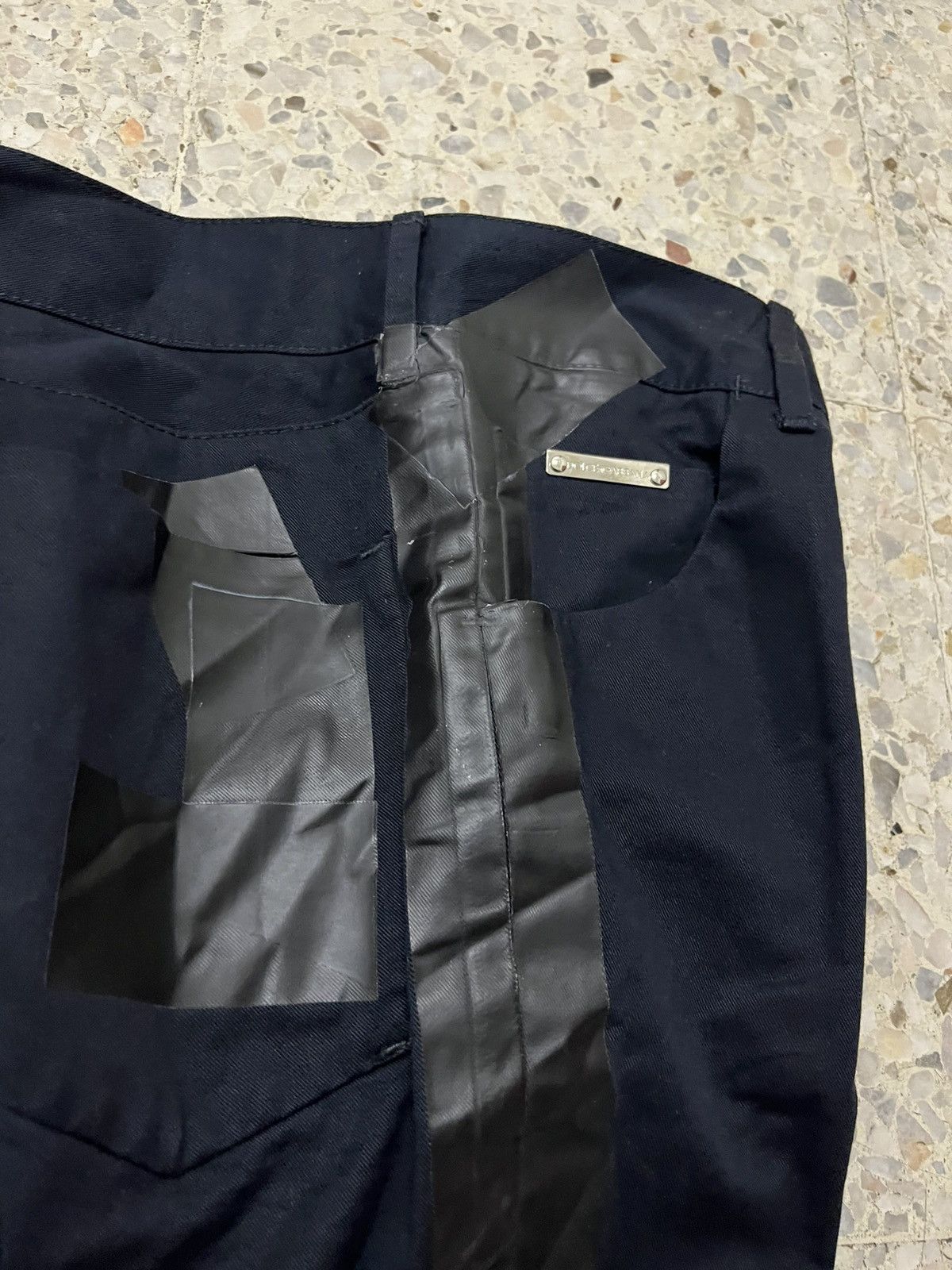 Dolce & Gabbana D&G 14 Gold Black with PVC Side Stripe Pants – Rare Italian Size US 32 / EU 48 - 3 Thumbnail