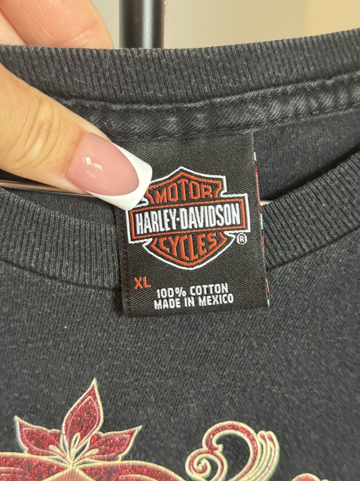 Harley Davidson Rare Harley Davidson Tee (with pink sparkles) Size US XL / EU 56 / 4 - 2 Thumbnail