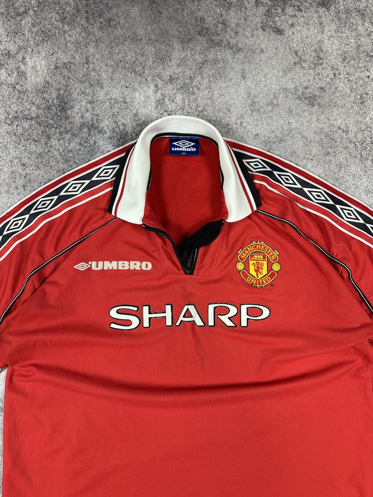 Umbro Vintage Umbro Manchester United jersey soccer Blokecore XXL Size US XXL / EU 58 / 5 - 2 Thumbnail