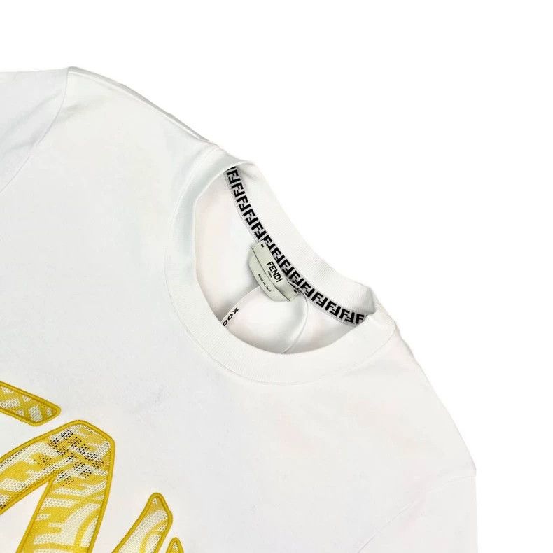 Other Fendi White logo embroidered short sleeves Size US S / EU 44-46 / 1 - 3 Thumbnail