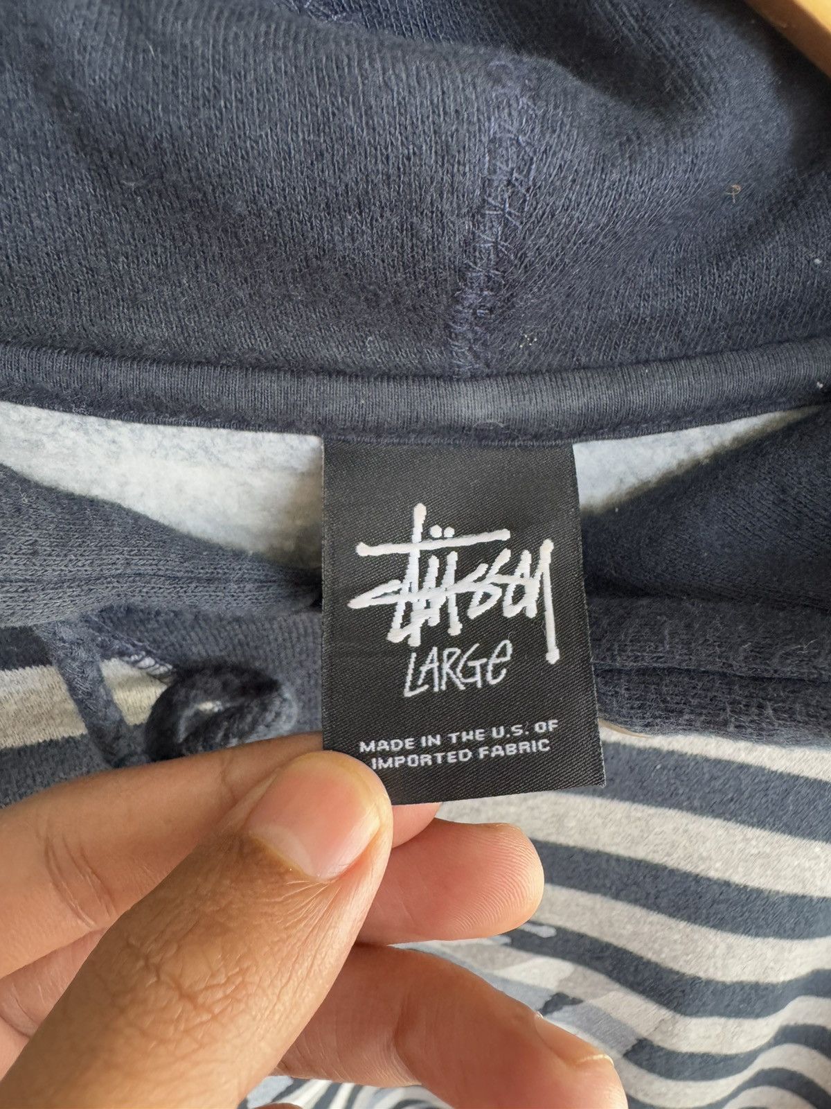 Stussy STUSSY STRIPE WITH WHITE LOGO HOODIE Size US L / EU 52-54 / 3 - 5 Thumbnail
