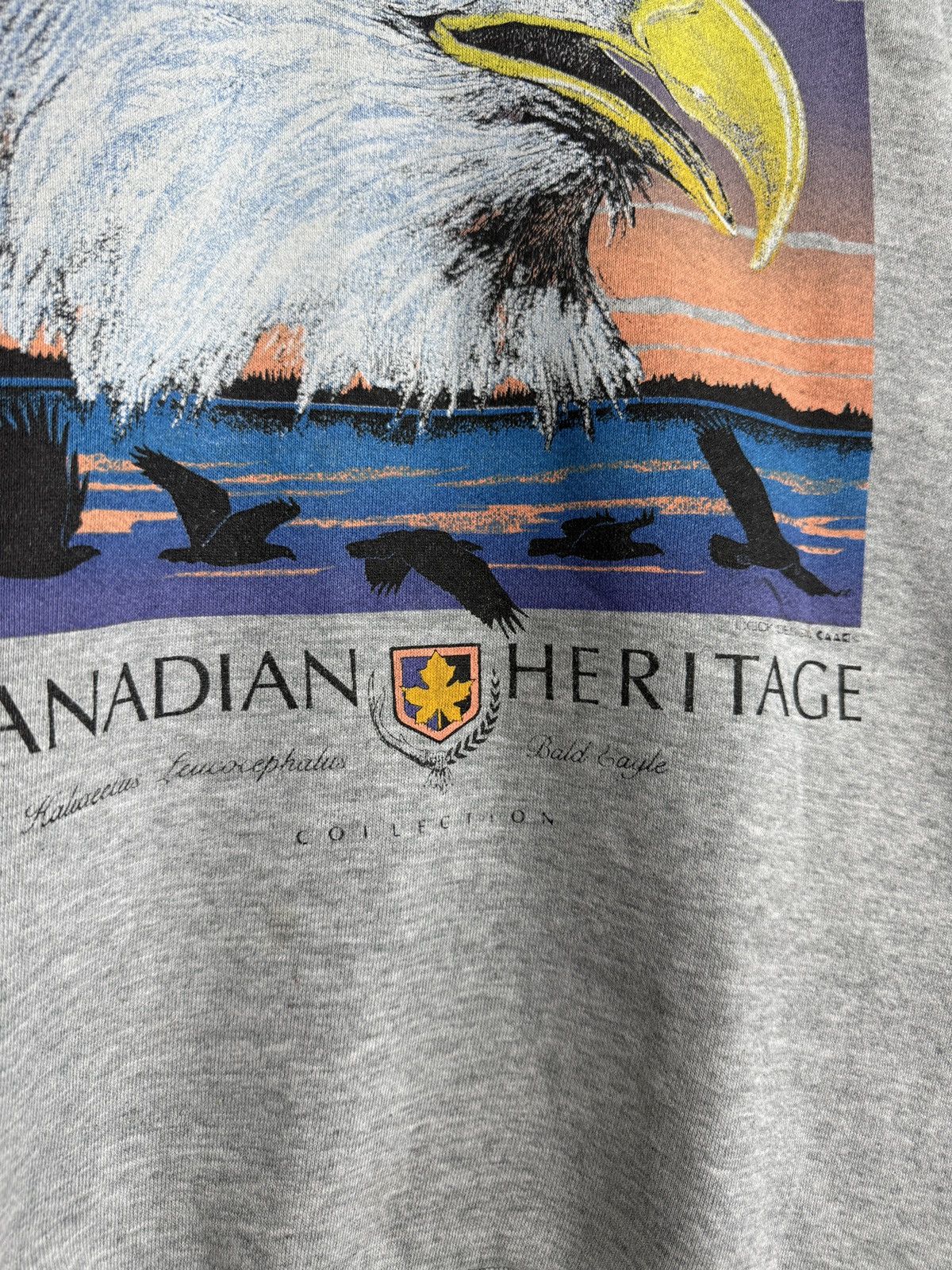 Fruit Of The Loom Vintage 90s Fruit of the loom boxy eagle sweatshirt XL USA Size US XL / EU 56 / 4 - 5 Thumbnail