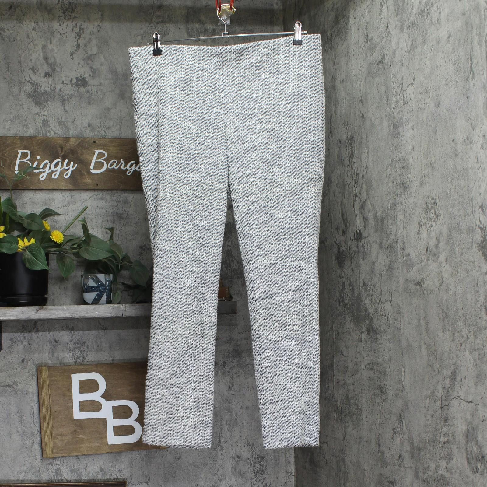 Other Nwt Halston Boucle Skinny Pants Hi475a4g Black / Cream Xl Size 40" / US 18 - 1 Thumbnail