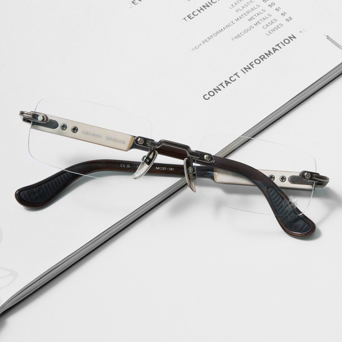 Chrome Hearts CHROME HEARTS DEEP II AS - WEBW - PIANO VARNISH GLASSES Size ONE SIZE - 6 Thumbnail