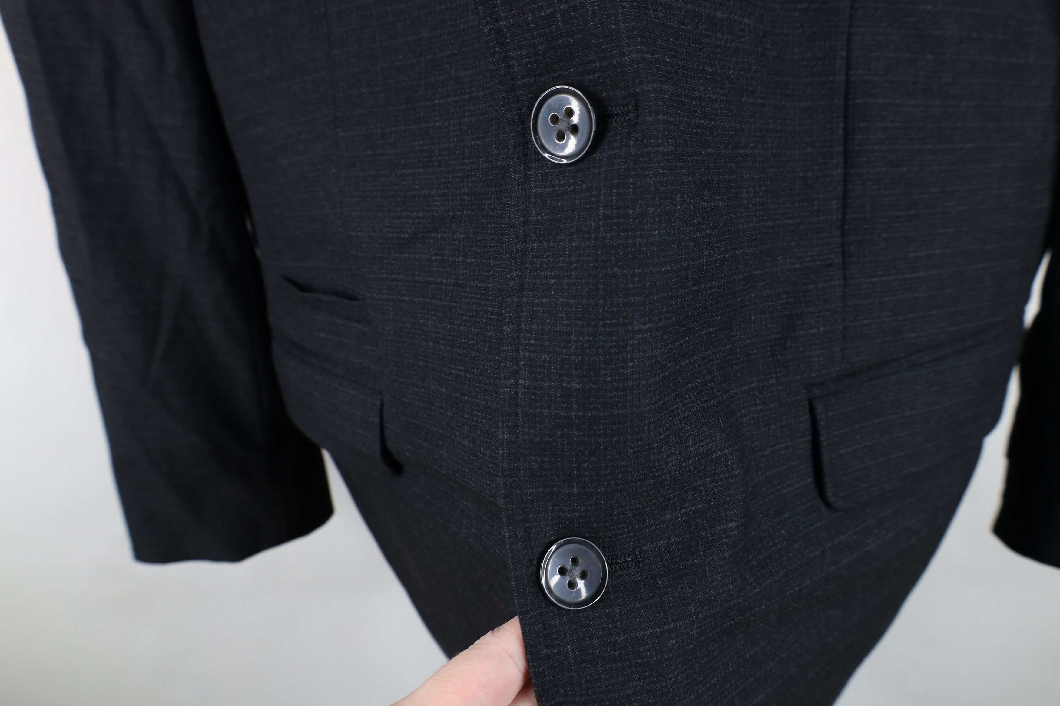 Johnston & Murphy Johnston & Murphy Checkered Suit Coat Blazer Jacket Gray Size US XL / EU 56 / 4 - 8 Thumbnail