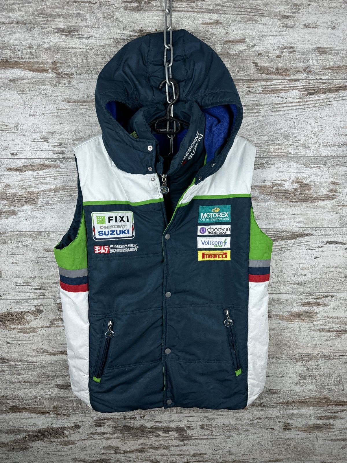 Vintage Mens Vintage Suzuki racing vest firelli formula 1 rare Size US XL / EU 56 / 4 - 3 Thumbnail