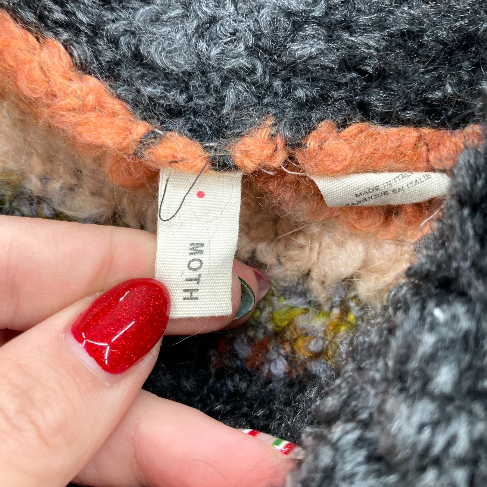 Anthropologie Anthropologie Moth Striped Boucle Turtleneck Sweater Medium Wool Mohair Italy Womens Pullover Color Multicolor Size M Size M / US 6-8 / IT 42-44 - 5 Thumbnail