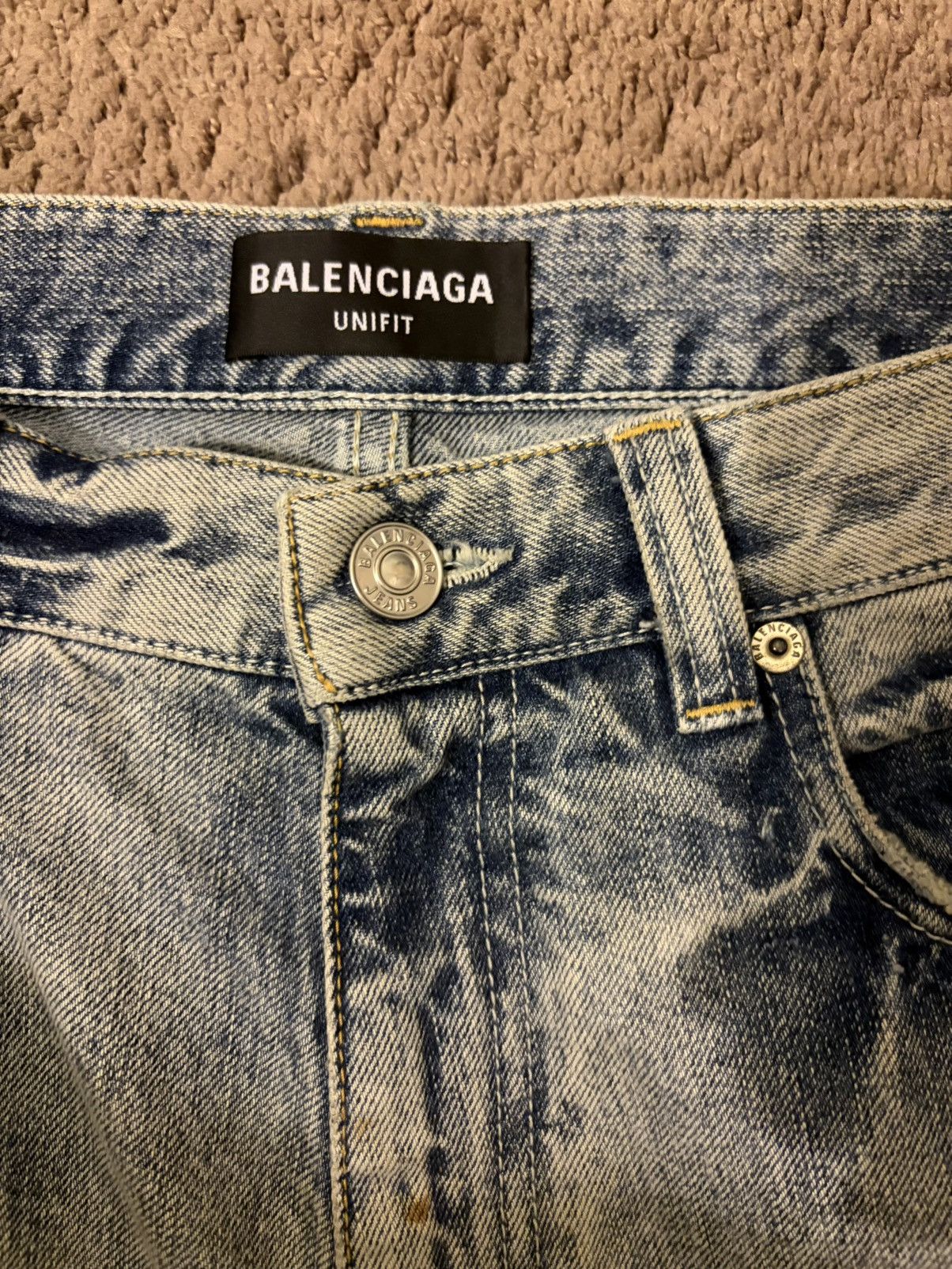 Balenciaga Balenciaga Lost Tape Flared Denim Size US 32 / EU 48 - 2 Thumbnail