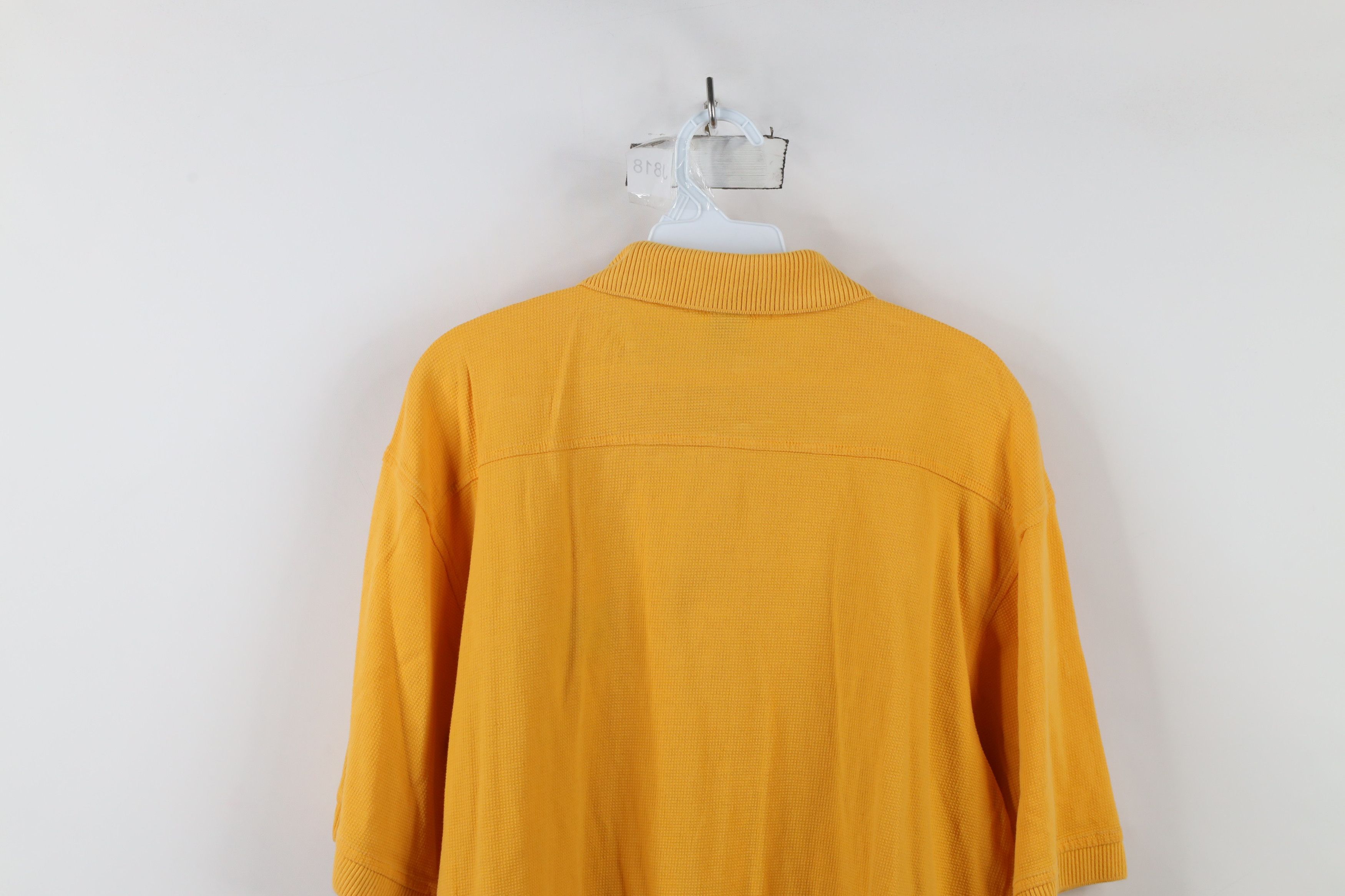 Vintage Vintage 90s University of Michigan Thermal Waffle Knit Polo Size US M / EU 48-50 / 2 - 11 Thumbnail