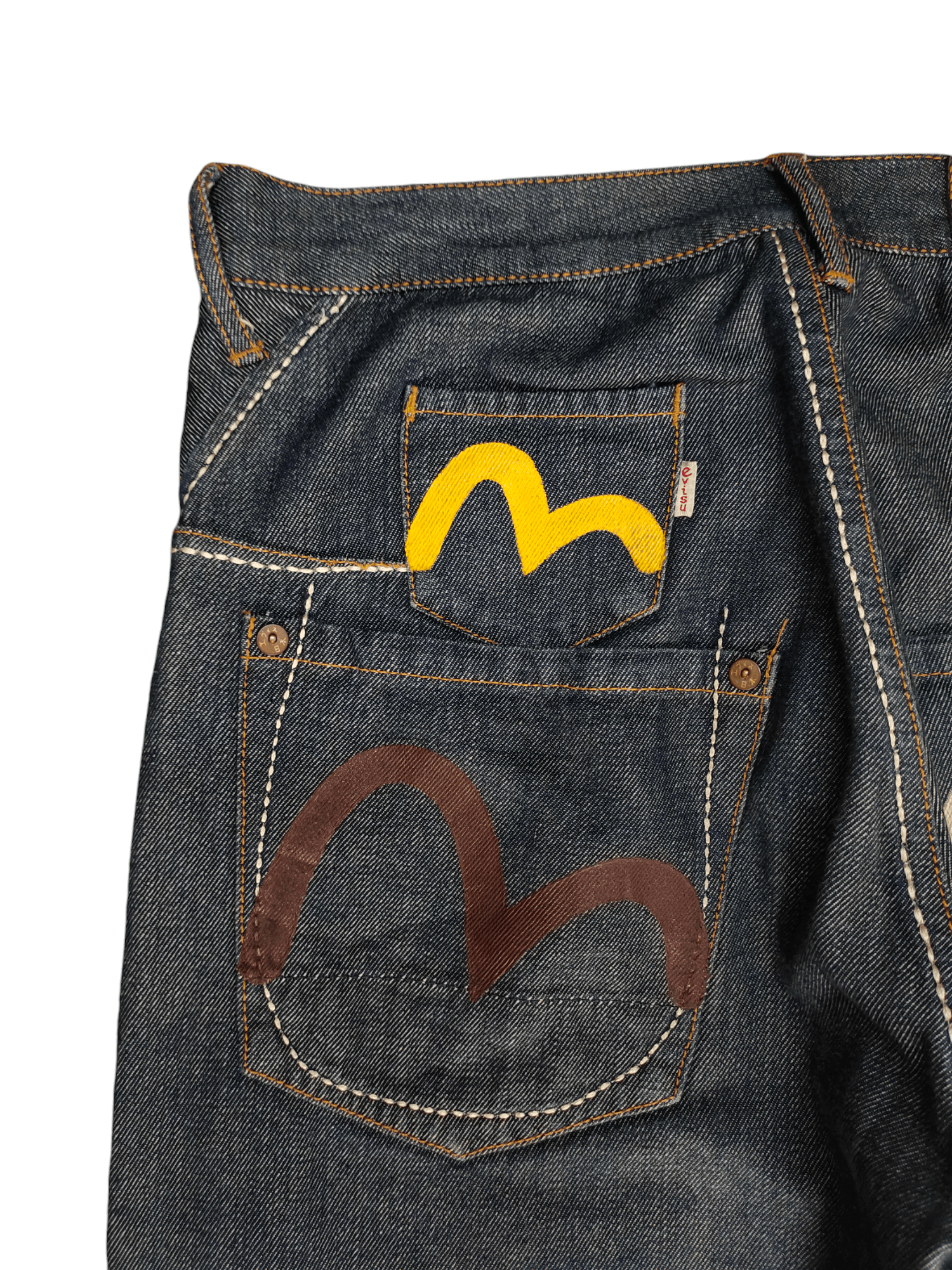 Evisu Evisu Multi Pocket Seagull Selvedge Denim Jeans Y2k Size US 30 / EU 46 - 5 Thumbnail