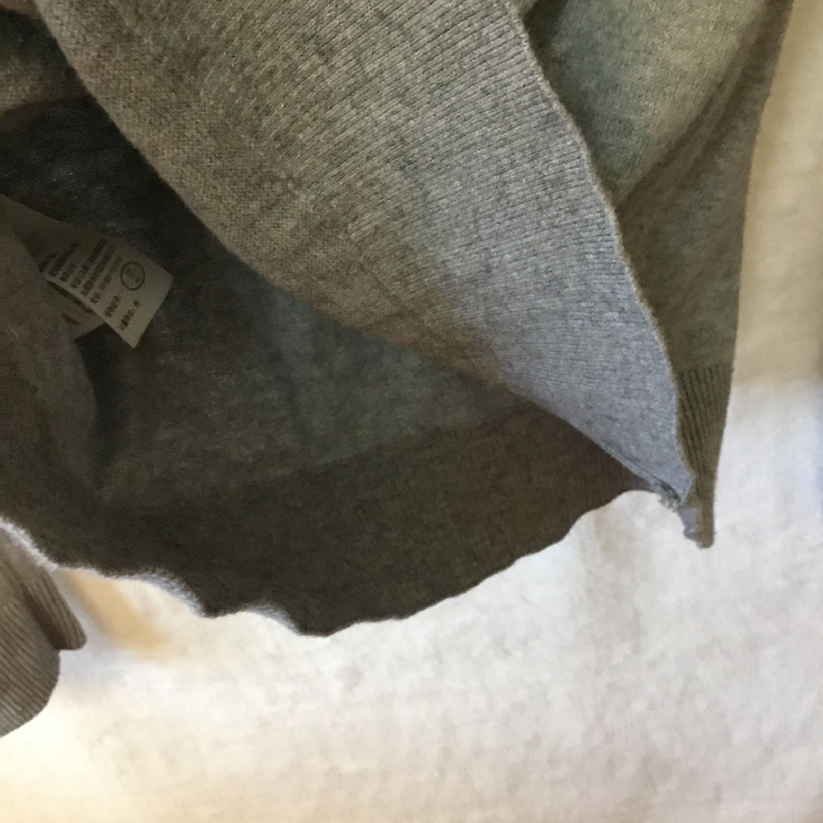 Abercrombie & Fitch Abercrombie & Fitch Gray Cotton/Cashmere Turtleneck Sweater Size M / US 6-8 / IT 42-44 - 11 Thumbnail