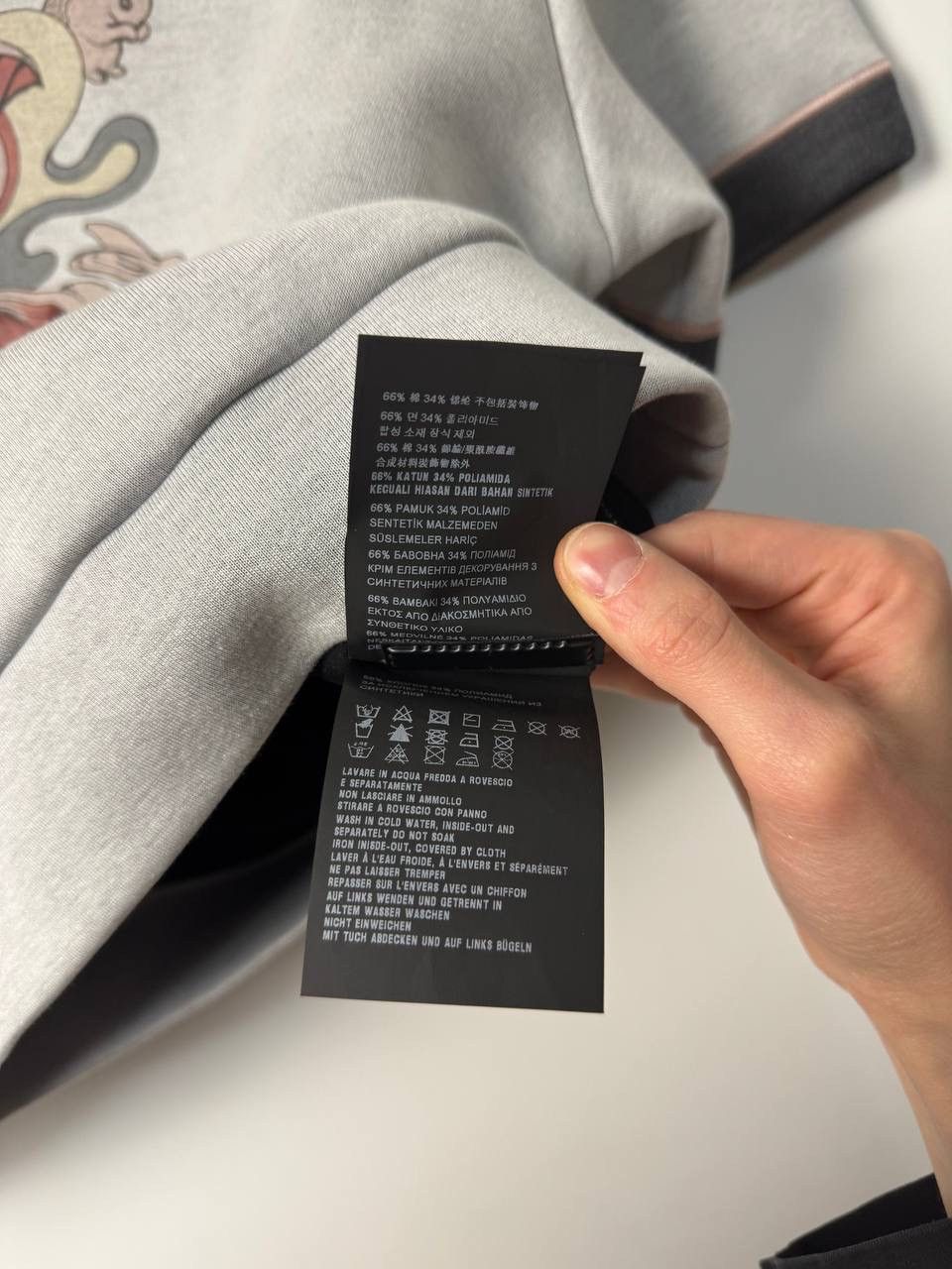 Prada FW17 Prada Bunny Print Short-Sleeved Sweatshirt Size L / US 10 / IT 46 - 15 Thumbnail