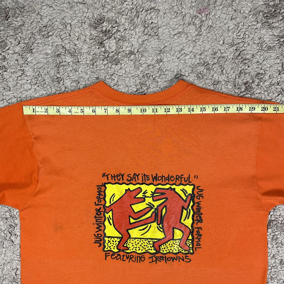 Vintage Vintage Art Keith Haring Parody T-shirt Size US L / EU 52-54 / 3 - 17 Thumbnail