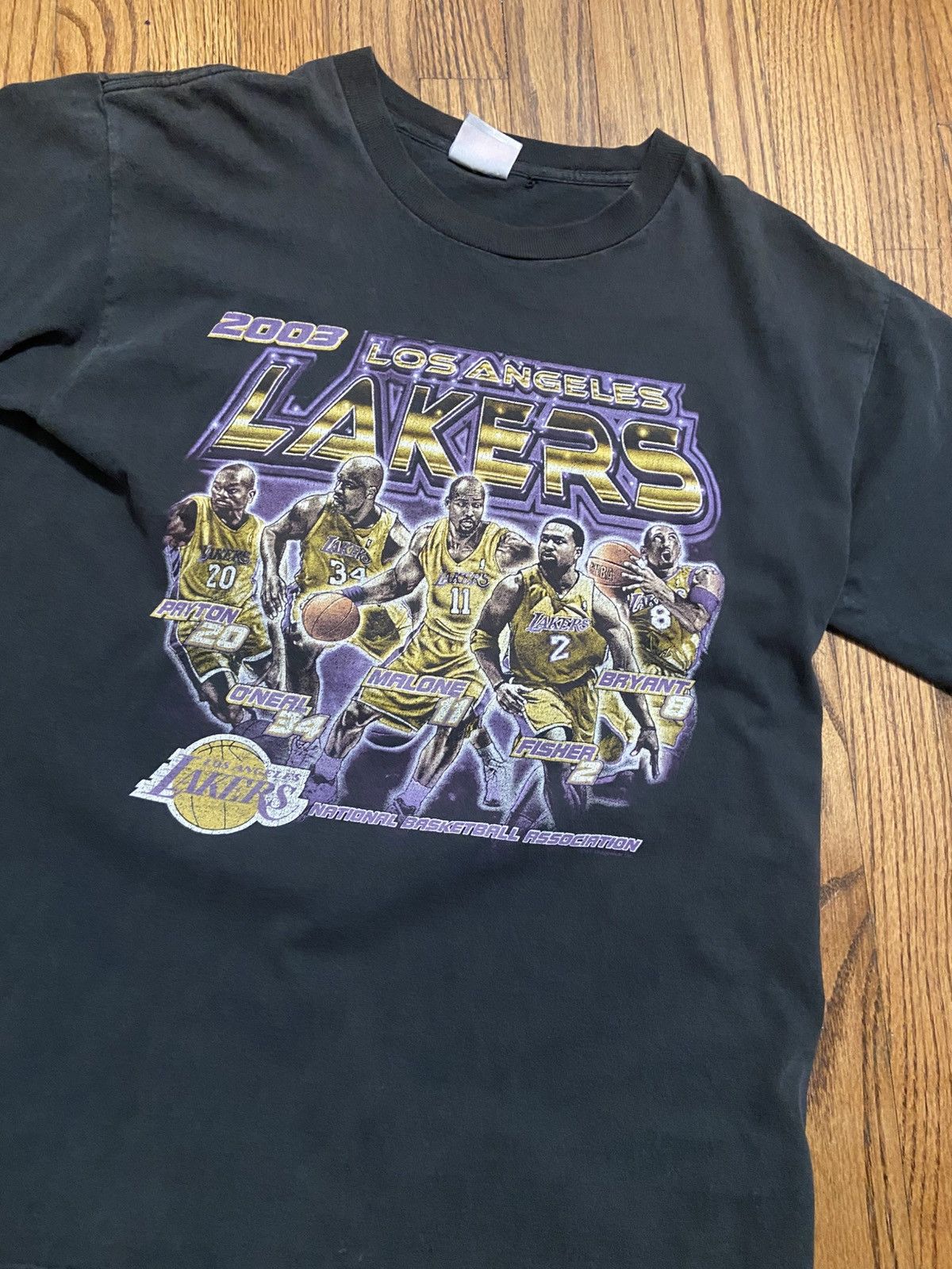 NBA × Vintage Vintage Los Angeles lakers t shirt Size US L / EU 52-54 / 3 - 3 Thumbnail