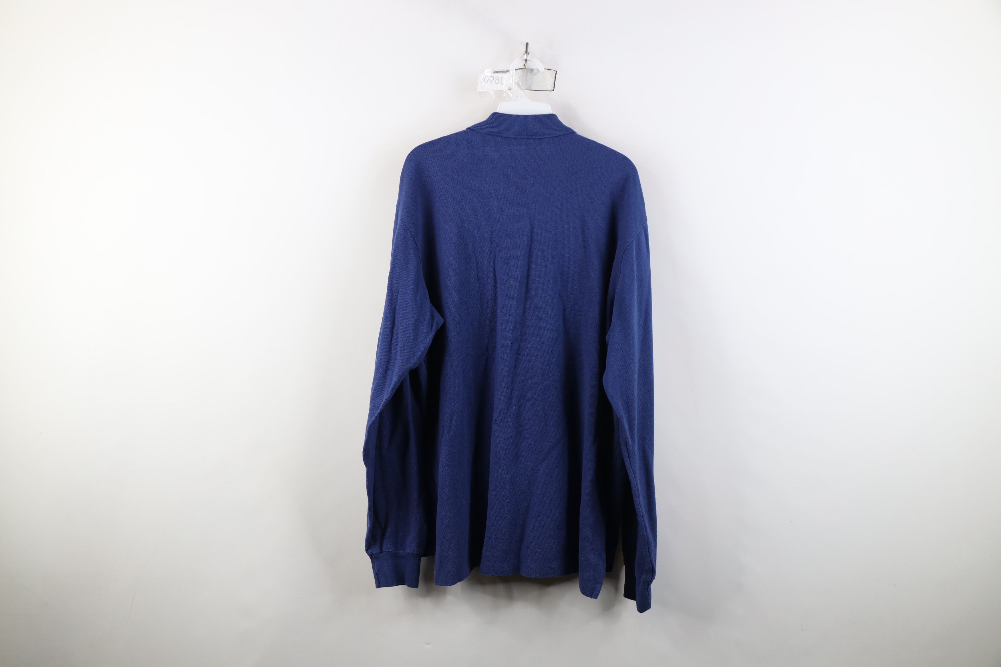Ralph Lauren Vintage 90s Ralph Lauren Long Sleeve Rugby Polo Shirt Blue Size US L / EU 52-54 / 3 - 12 Thumbnail